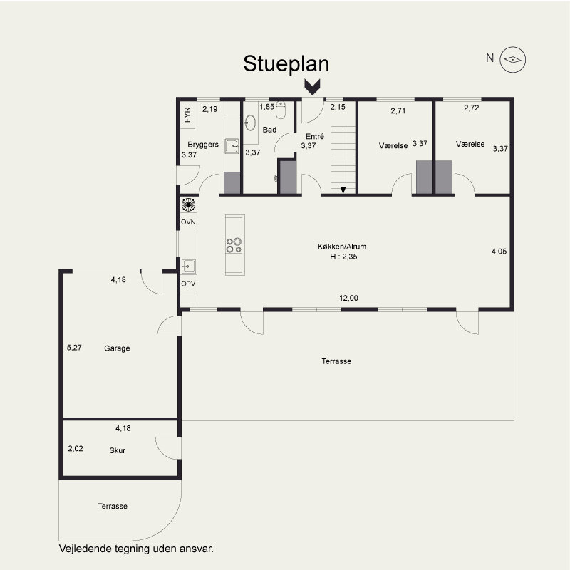 Plantegninger billede af Rugtoften 74, Skodborg, 6630 Rødding