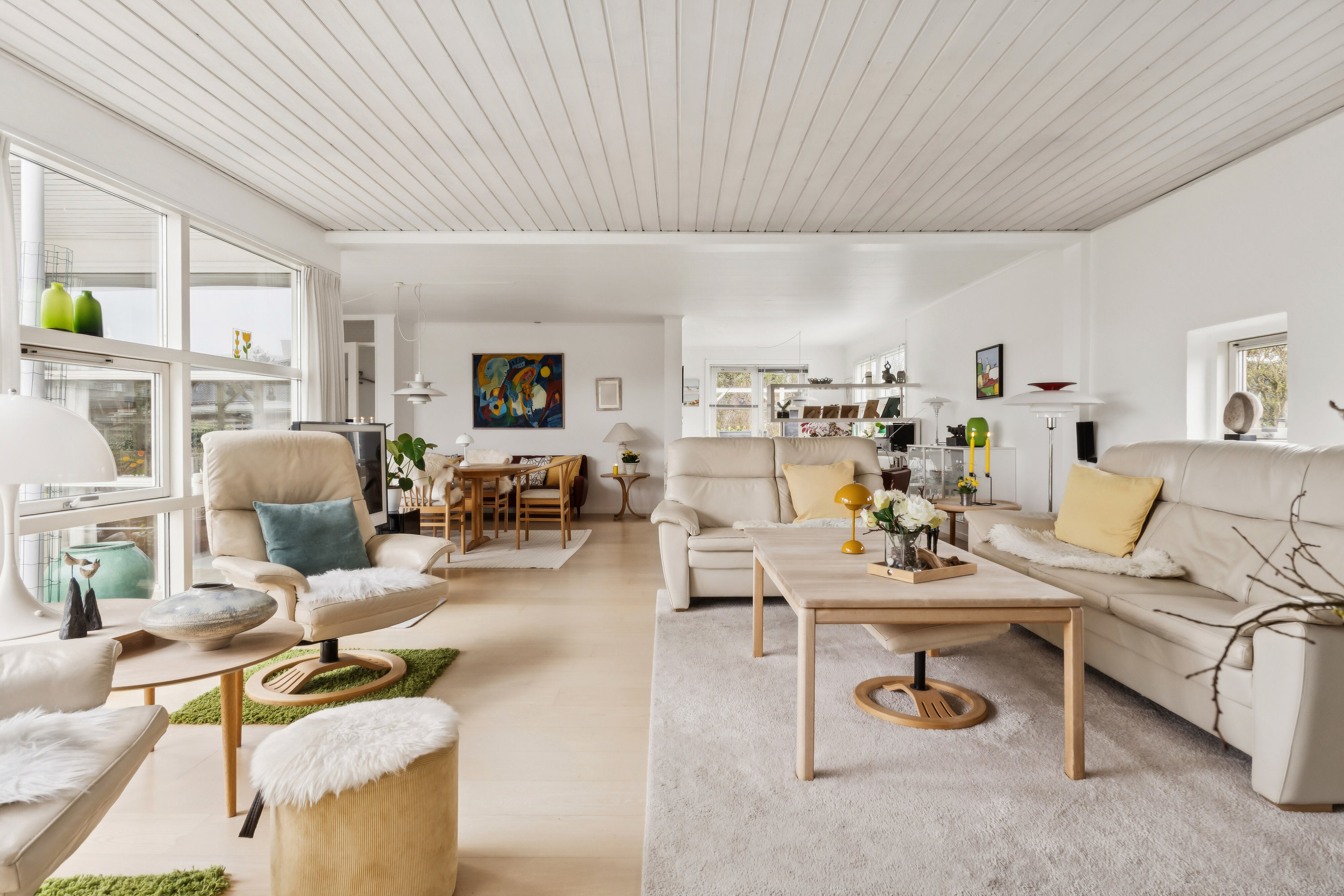 Fremhævet stue billede i fuldskærmstilstand. Billede af Åparken 24, Kirkeby, 5771 Stenstrup