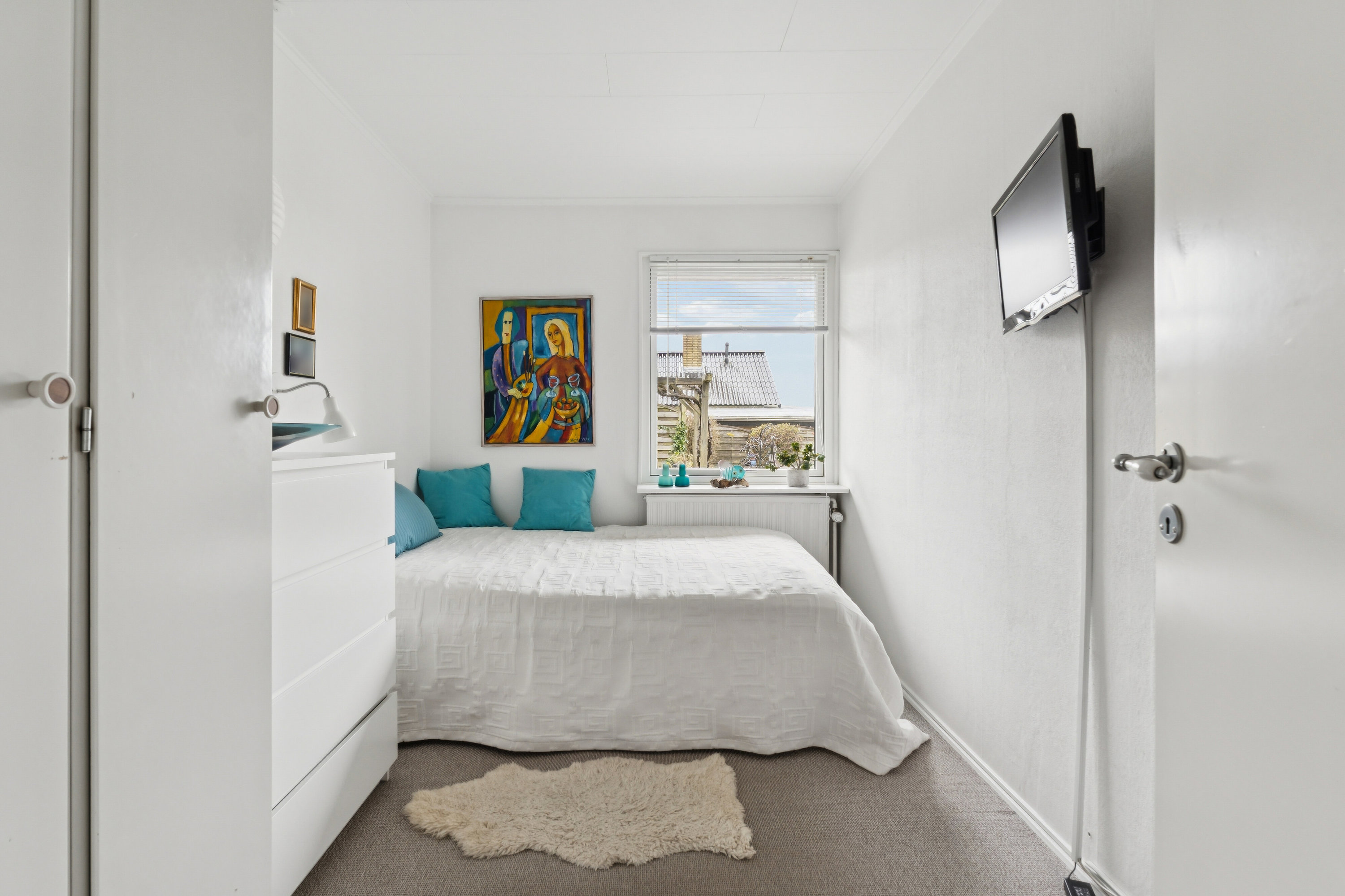 Fremhævet soveværelse billede i fuldskærmstilstand. Billede af Åparken 24, Kirkeby, 5771 Stenstrup