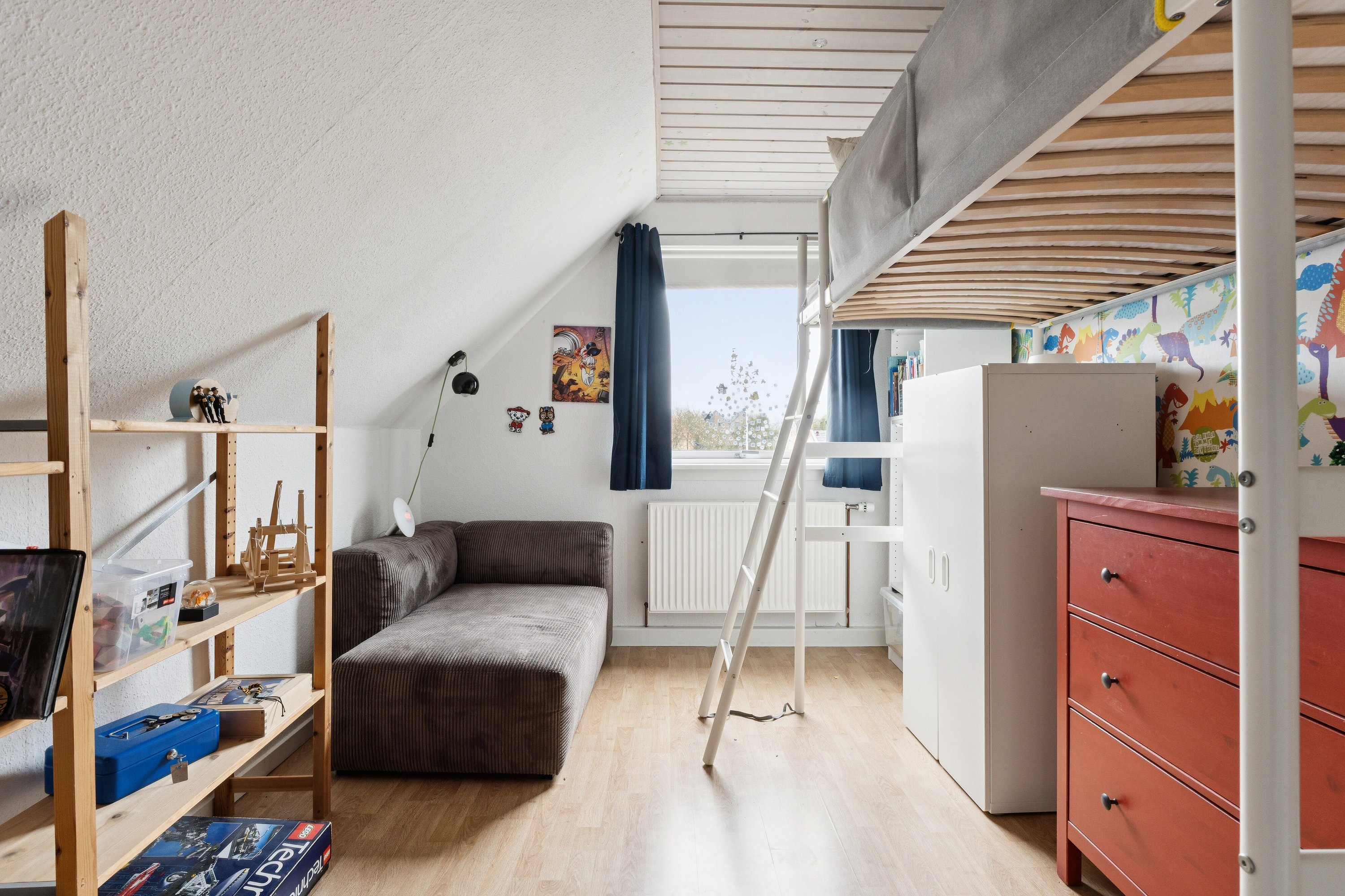 Fremhævet soveværelse billede i fuldskærmstilstand. Billede af Toftevænget 4, 8464 Galten