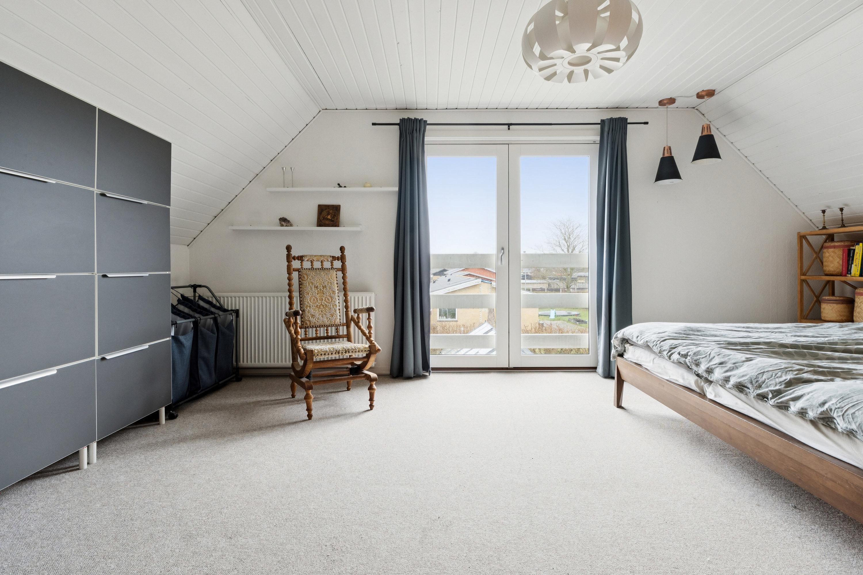 Fremhævet soveværelse billede i fuldskærmstilstand. Billede af Toftevænget 4, 8464 Galten