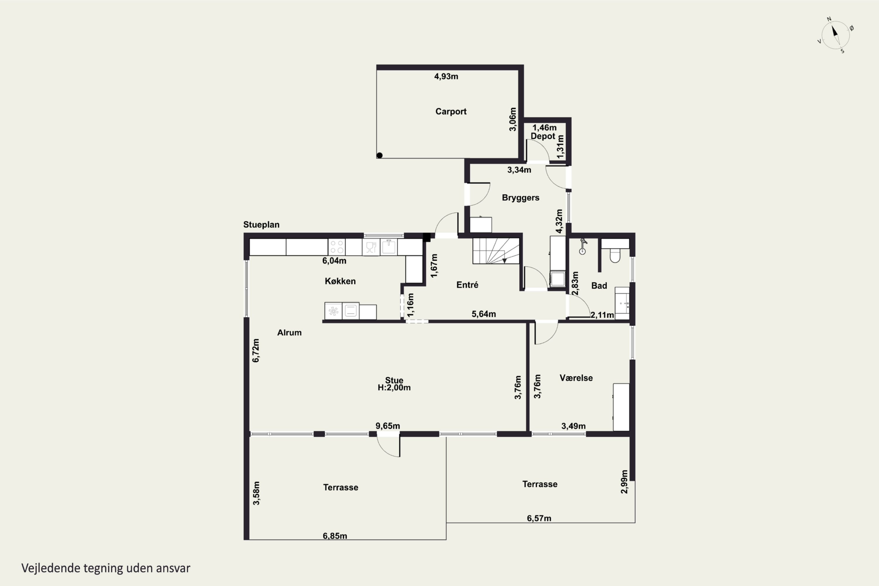 Plantegninger billede af Toftevænget 4, 8464 Galten