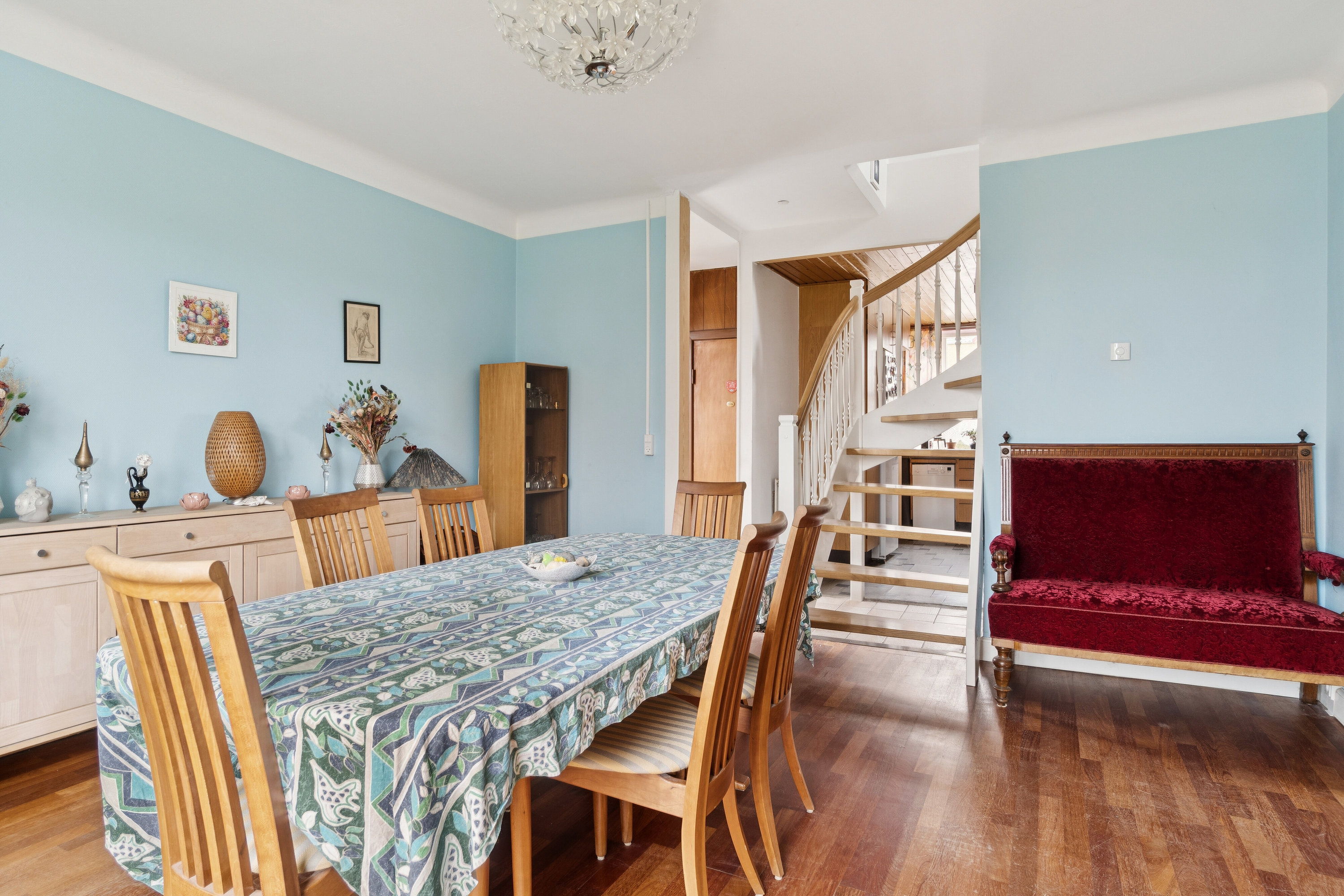 Fremhævet spisestue billede i fuldskærmstilstand. Billede af Bystævnet 5, Rønnebæk, 4700 Næstved