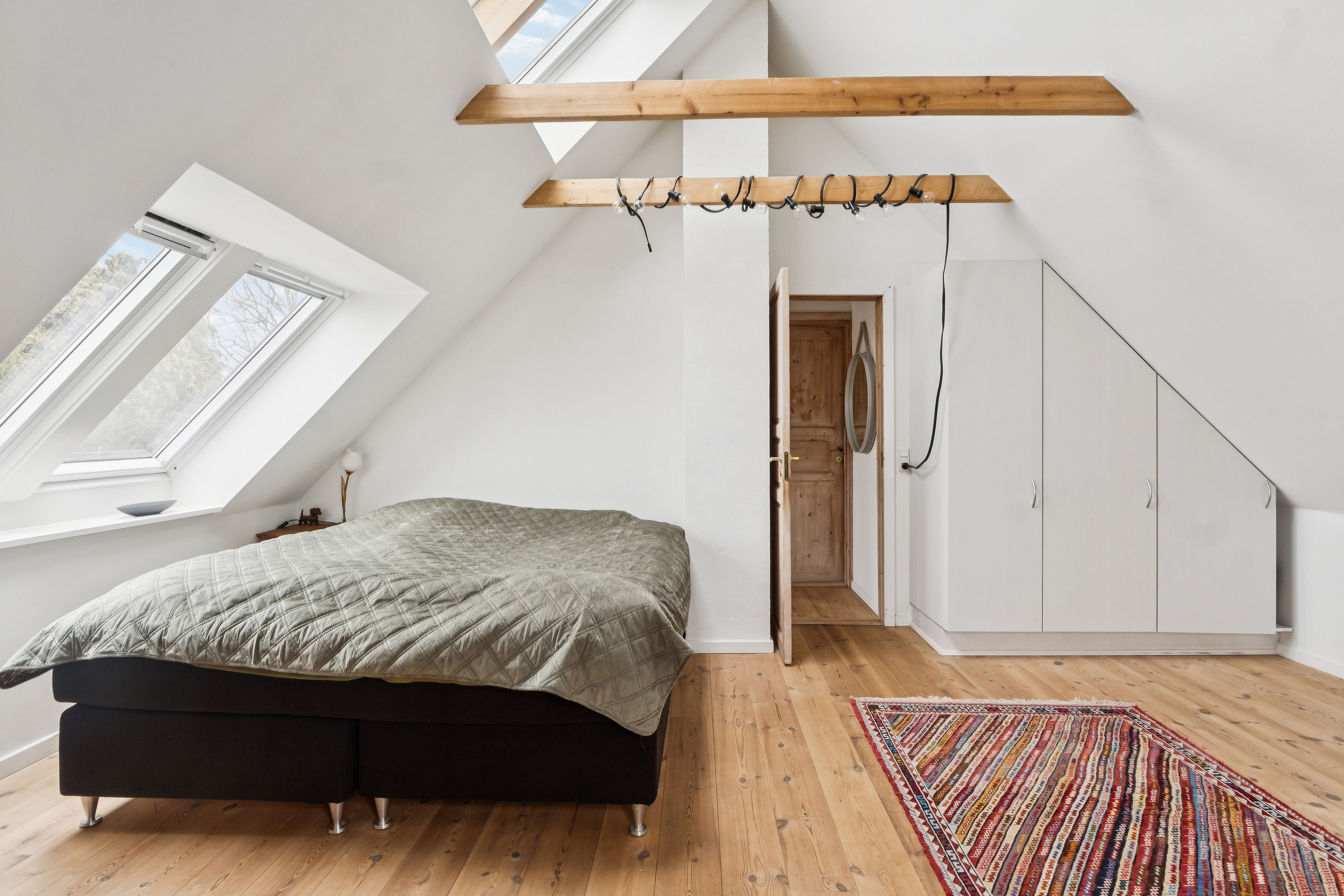 Fremhævet soveværelse billede i fuldskærmstilstand. Billede af Johannes Ewalds Vej 4, 3100 Hornbæk