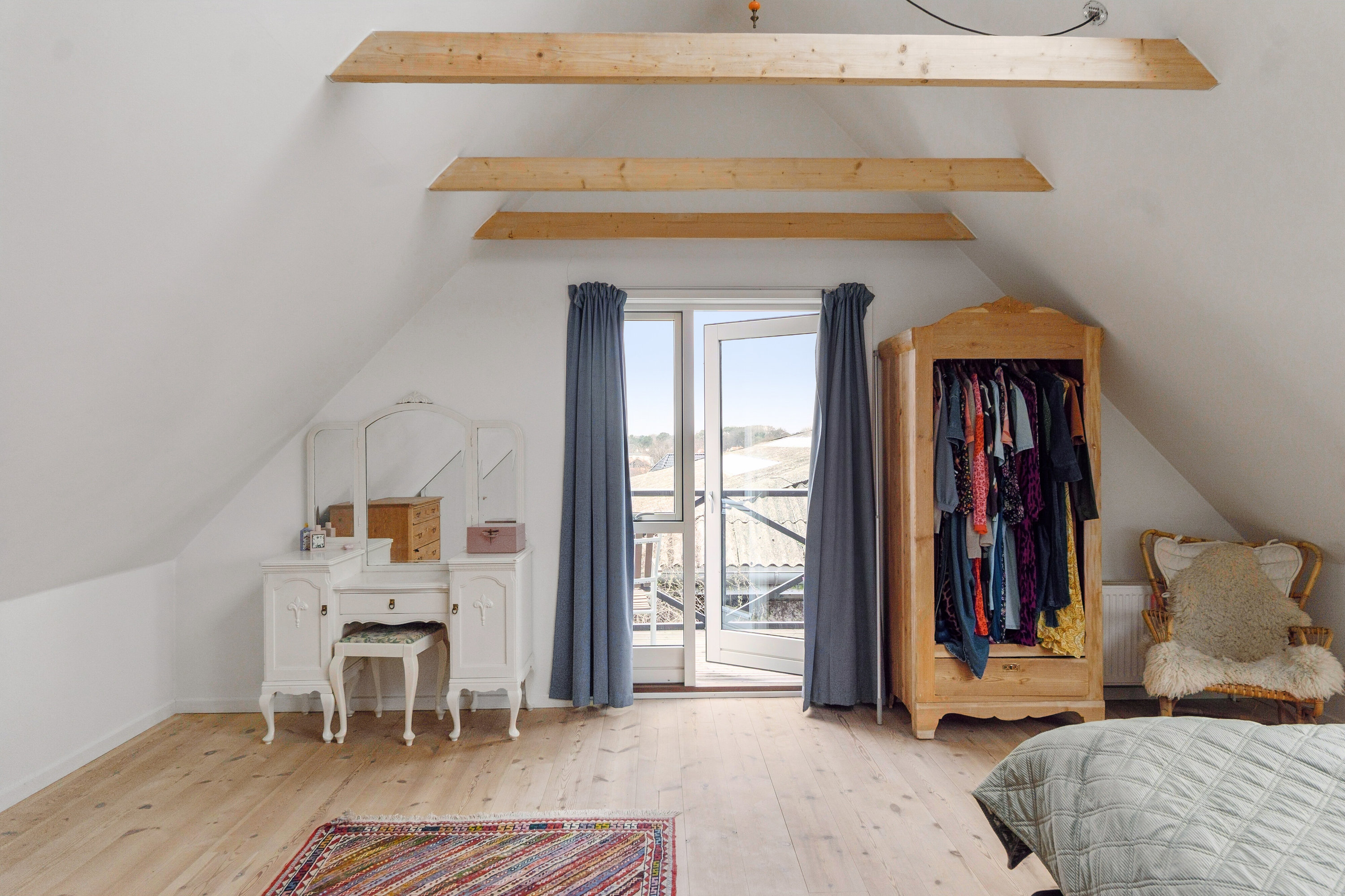 Fremhævet soveværelse billede i fuldskærmstilstand. Billede af Johannes Ewalds Vej 4, 3100 Hornbæk