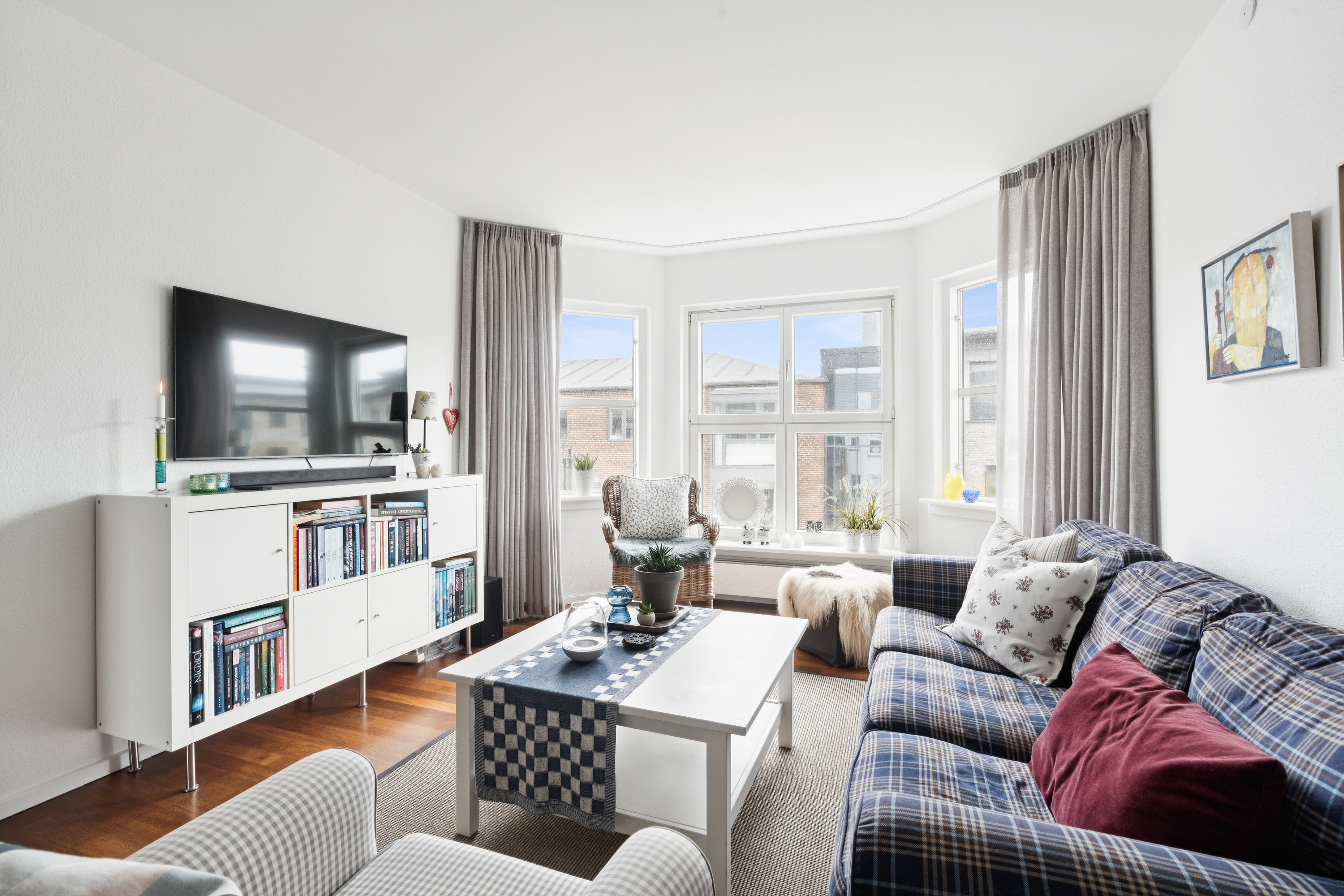 Fremhævet stue billede i fuldskærmstilstand. Billede af Brohusgade 9, 4. th., 9000 Aalborg