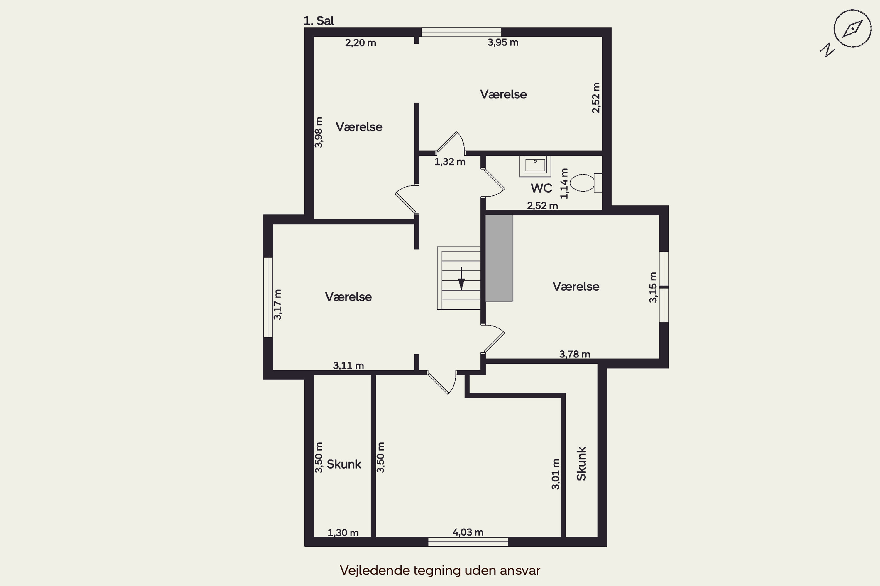 Plantegninger billede af Bygade 40, 7173 Vonge