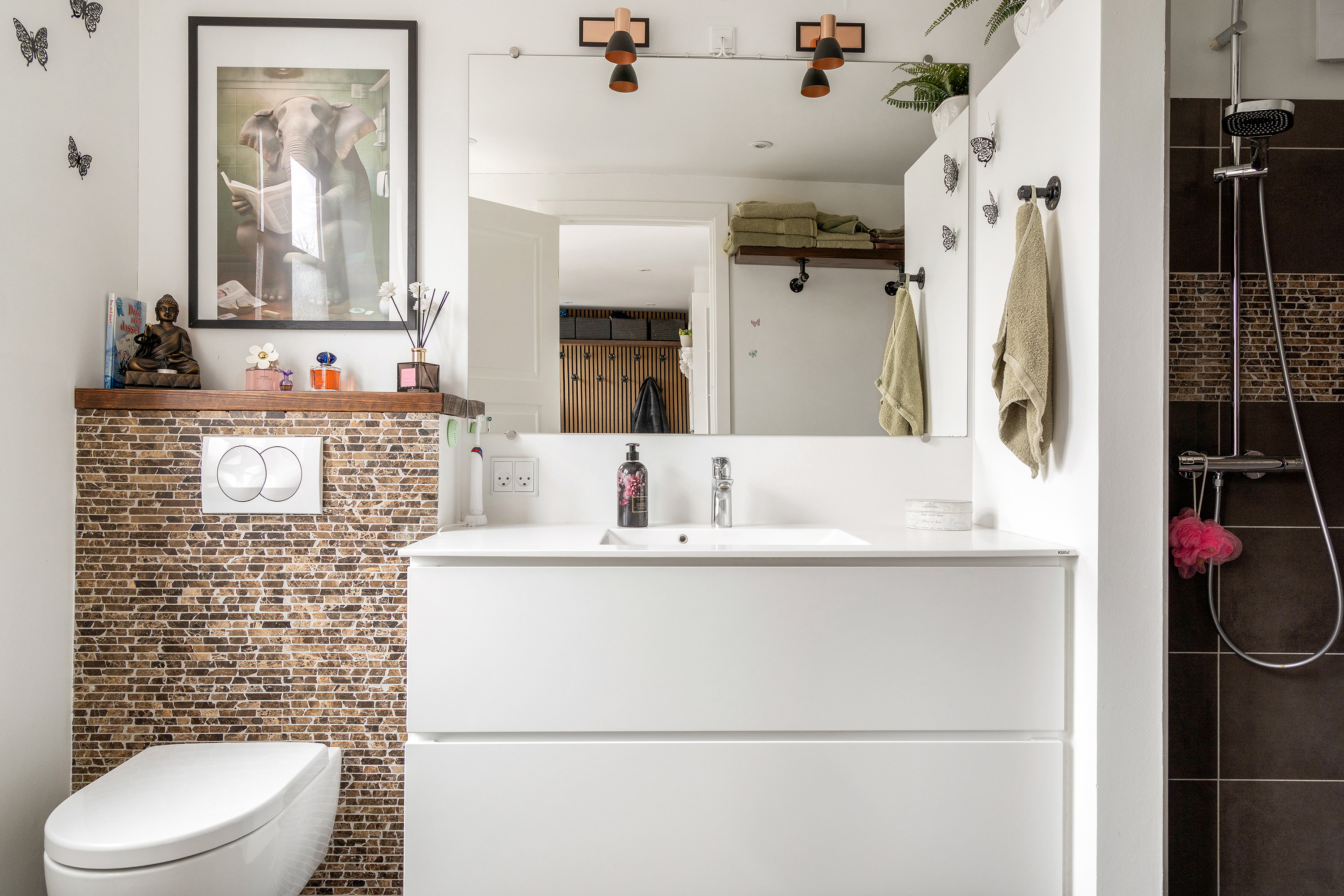 Fremhævet badeværelse billede i fuldskærmstilstand. Billede af Egestien 2, Kulhuse, 3630 Jægerspris