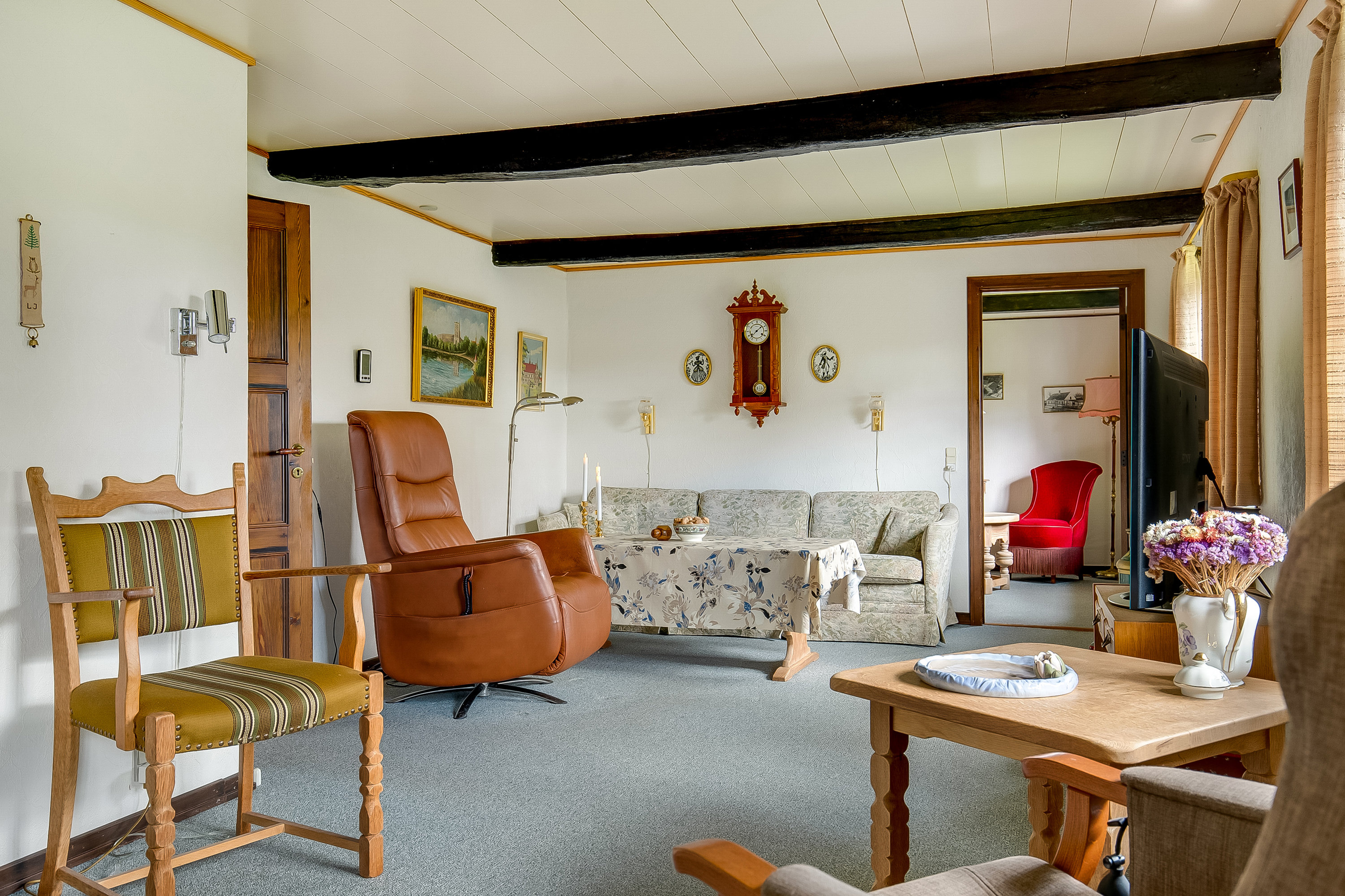 Fremhævet stue billede i fuldskærmstilstand. Billede af Gl. Skartved 24, 6091 Bjert