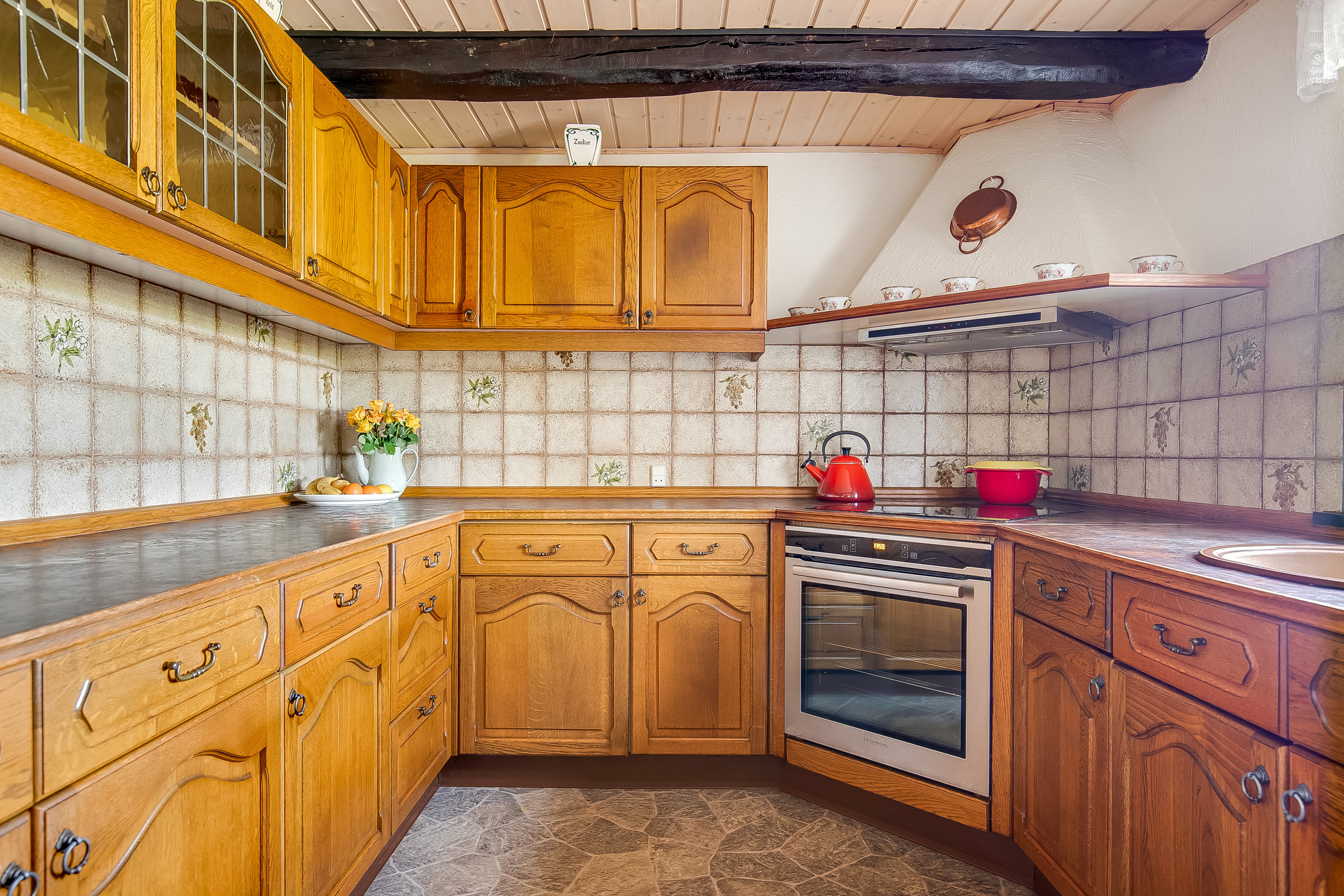 Fremhævet køkken billede i fuldskærmstilstand. Billede af Gl. Skartved 24, 6091 Bjert