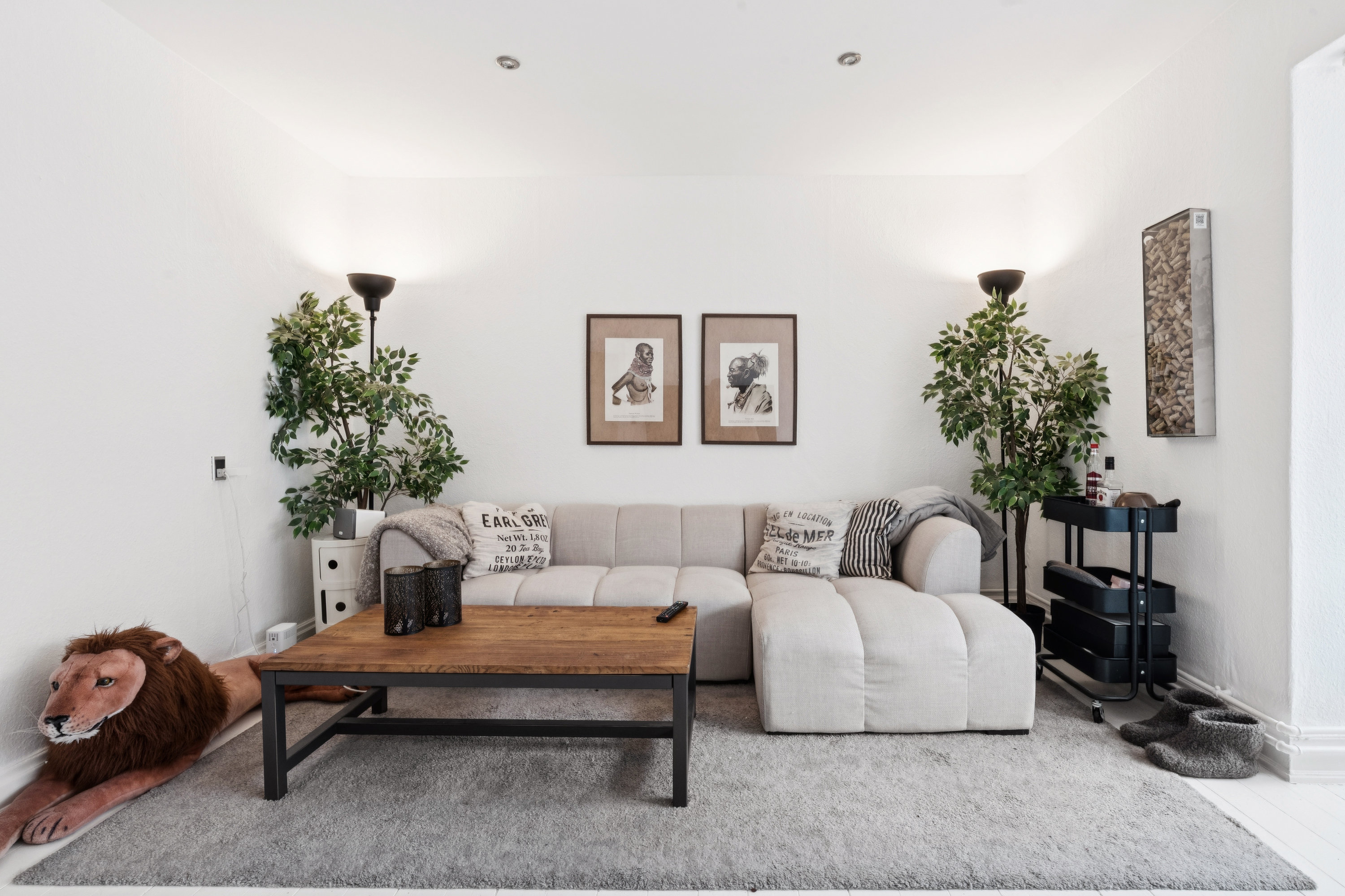 Fremhævet stue billede i fuldskærmstilstand. Billede af Herluf Trolles Gade 10, 3. th., 9000 Aalborg