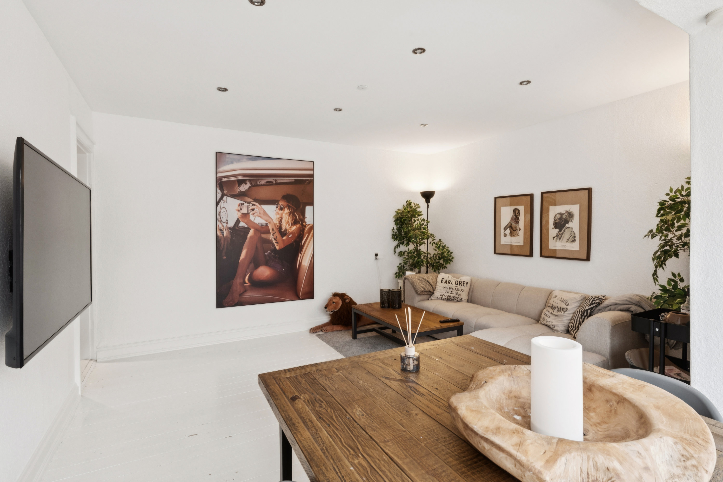 Fremhævet stue billede i fuldskærmstilstand. Billede af Herluf Trolles Gade 10, 3. th., 9000 Aalborg