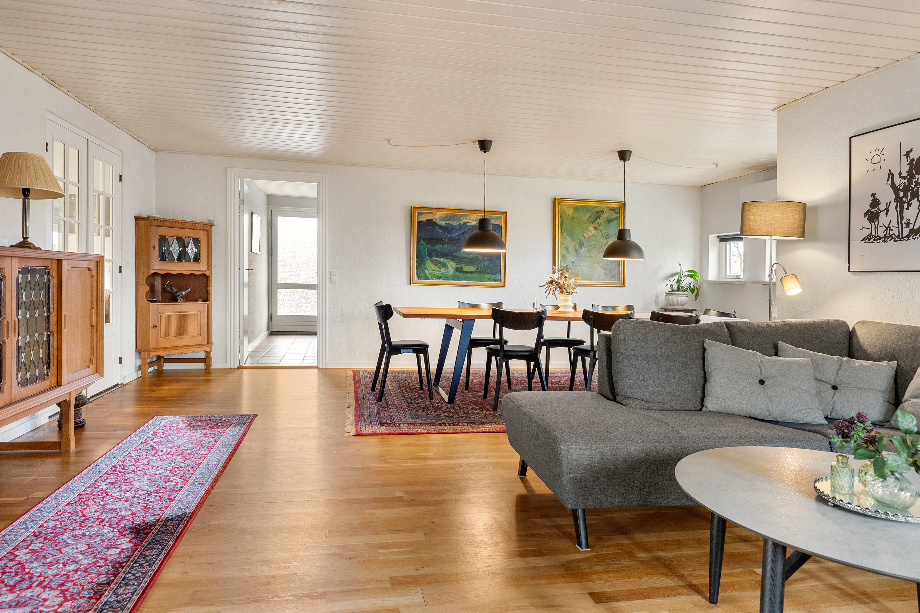 Fremhævet stue billede i fuldskærmstilstand. Billede af Klostermarken 16, 9490 Pandrup