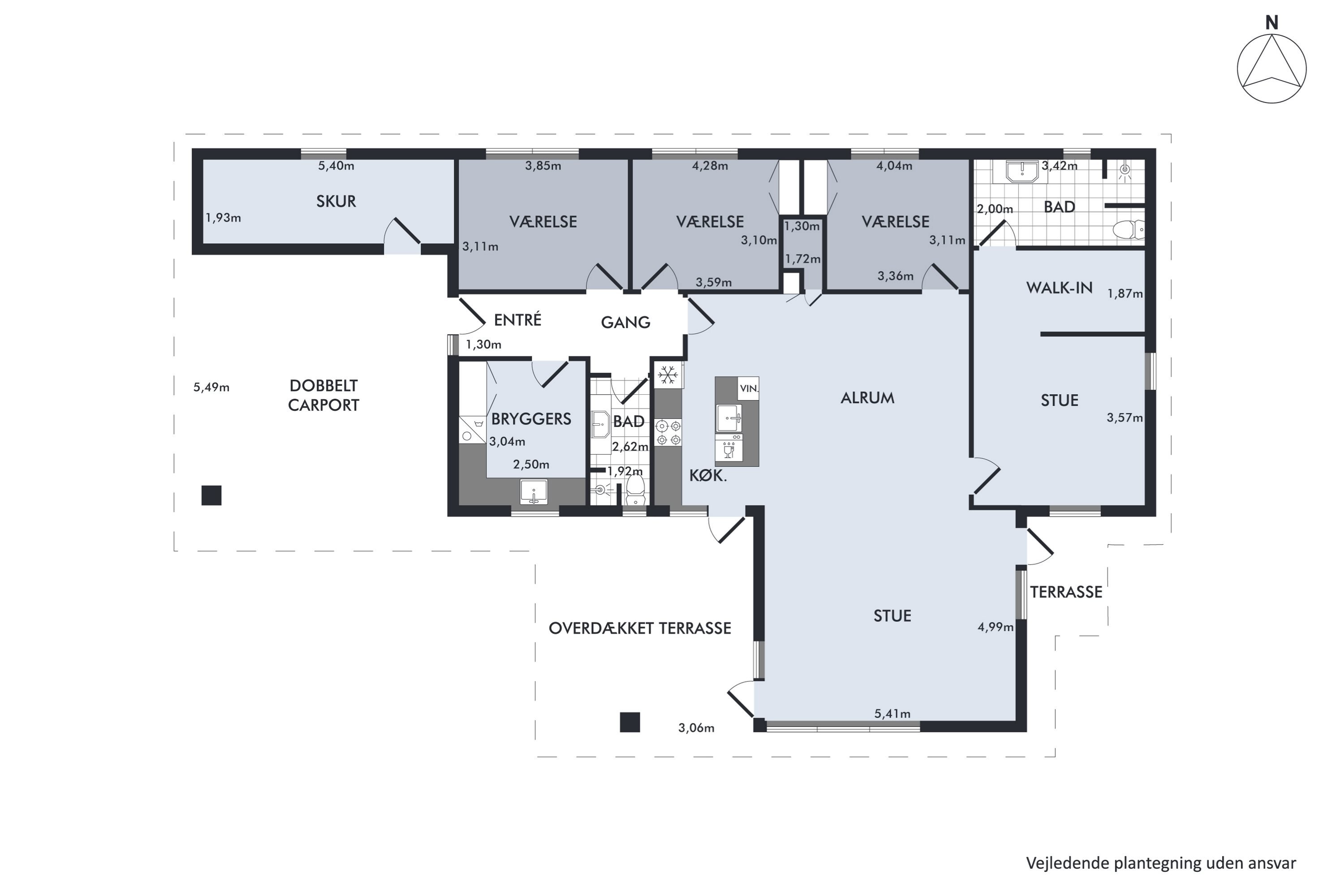 Fremhævet  billede i fuldskærmstilstand. Billede af Riddersporebakken 9, 8930 Randers NØ