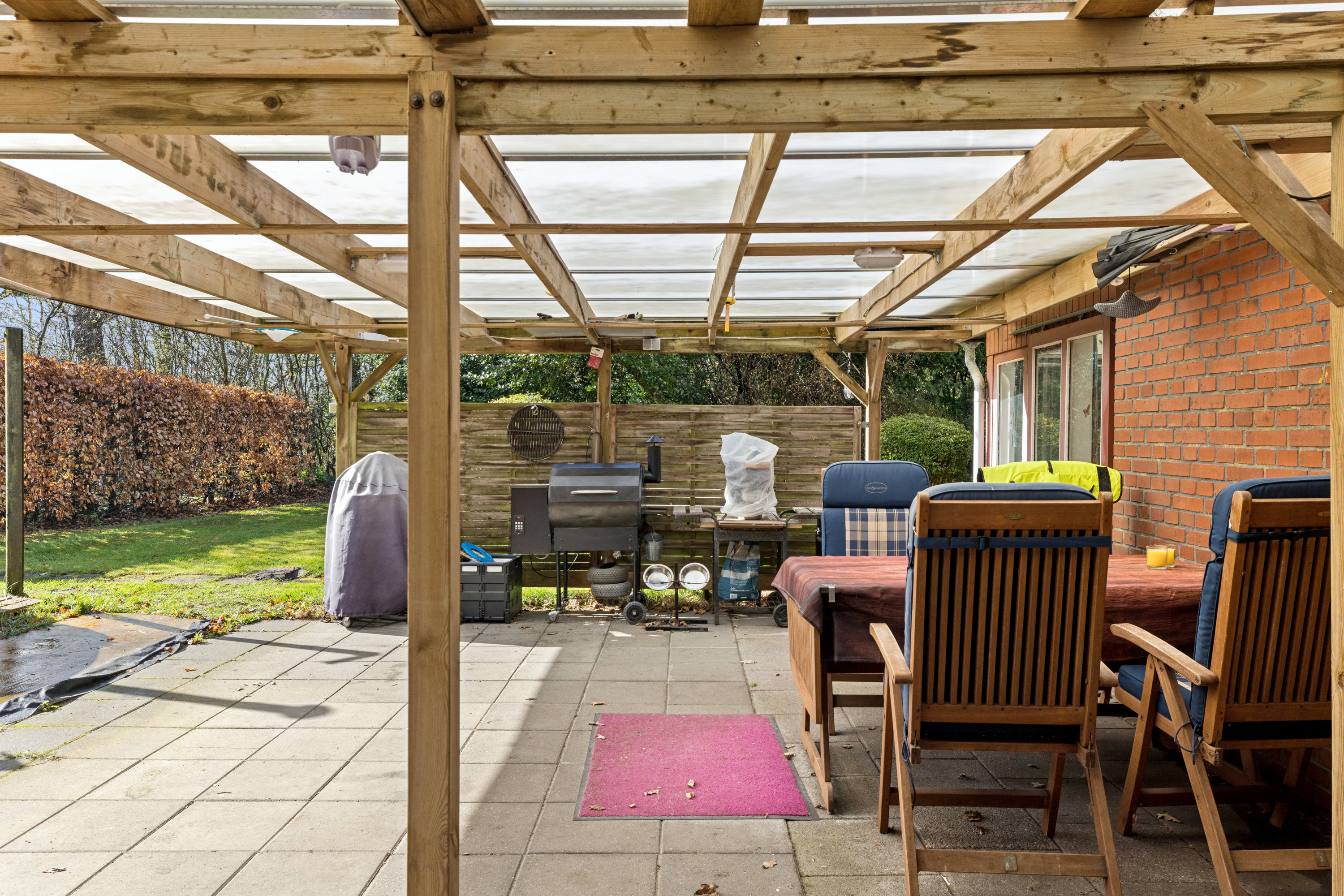 Fremhævet terrasse billede i fuldskærmstilstand. Billede af Råhedevej 21, Råhede, 6760 Ribe