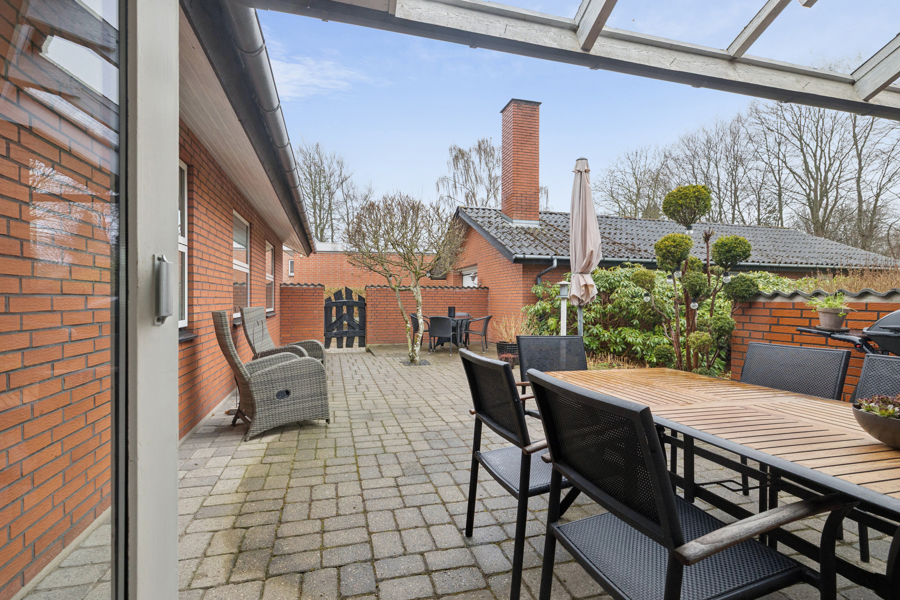 Fremhævet terrasse billede i fuldskærmstilstand. Billede af Fasanvej 4, Assens, 9550 Mariager