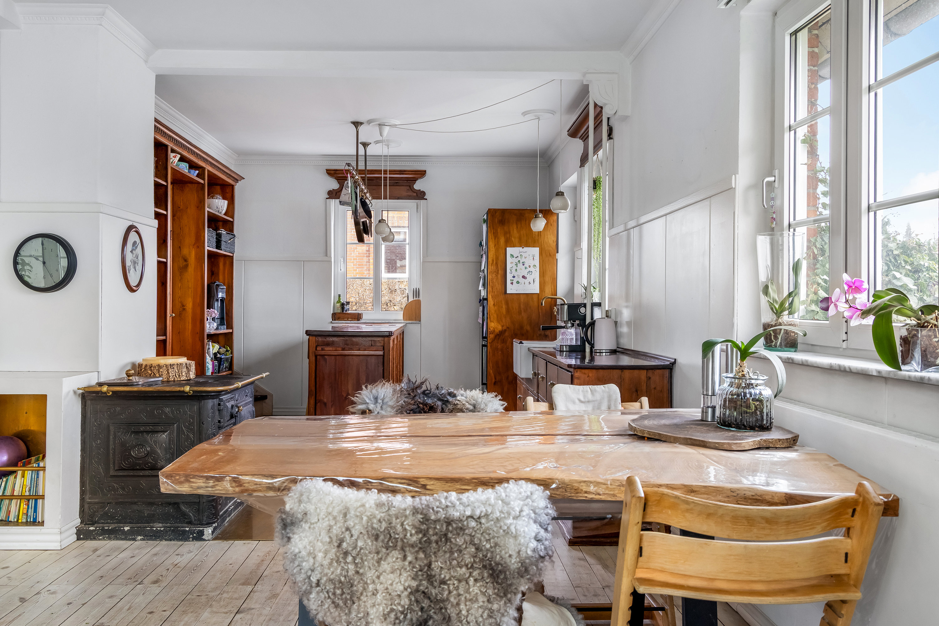 Fremhævet køkken alrum billede i fuldskærmstilstand. Billede af Måløvvej 30A, Ganløse, 3660 Stenløse