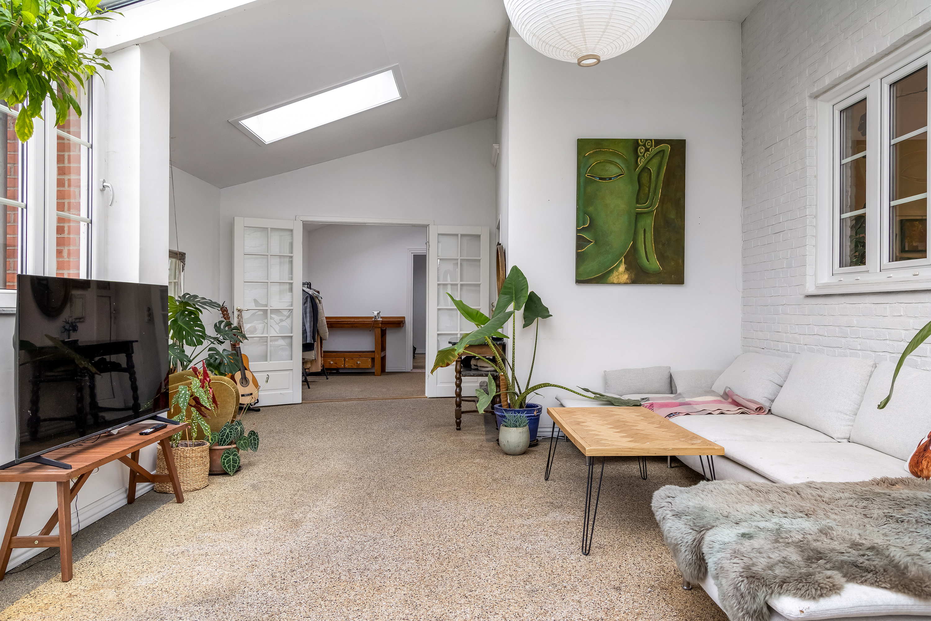 Fremhævet udestue billede i fuldskærmstilstand. Billede af Måløvvej 30A, Ganløse, 3660 Stenløse