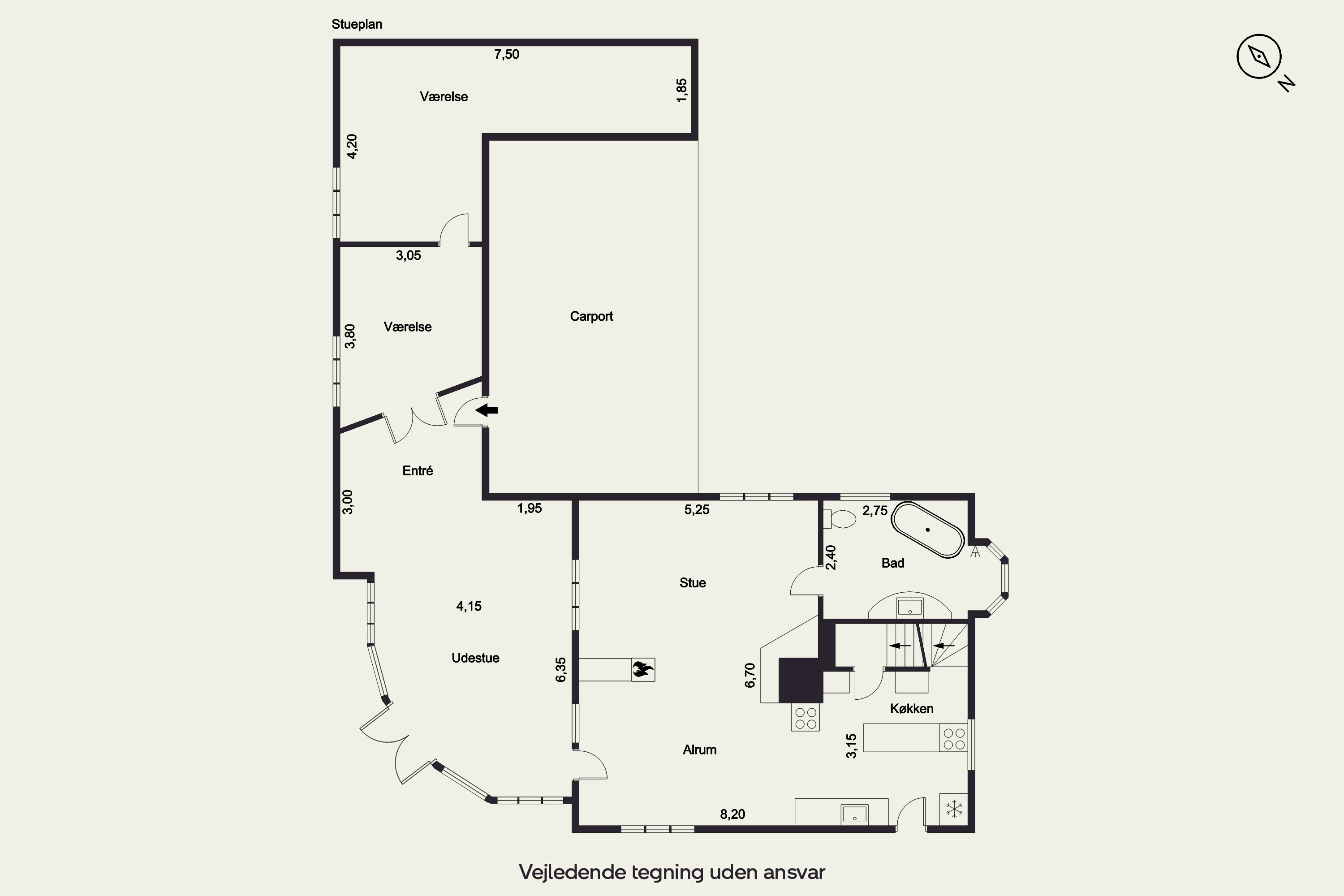 Plantegninger billede af Måløvvej 30A, Ganløse, 3660 Stenløse
