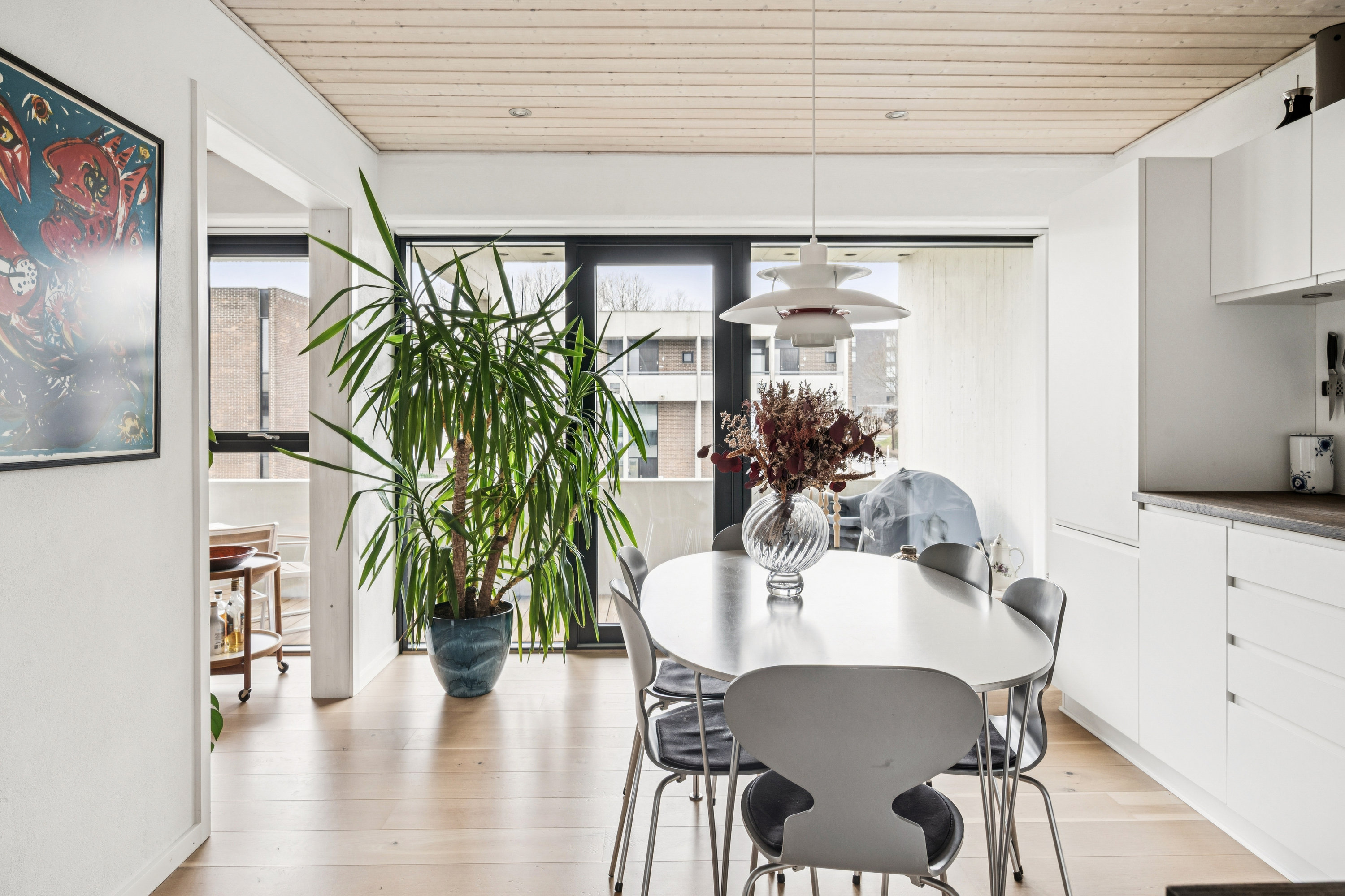 Fremhævet spisestue billede i fuldskærmstilstand. Billede af Kantorvænget 4, 2. 74., 8240 Risskov