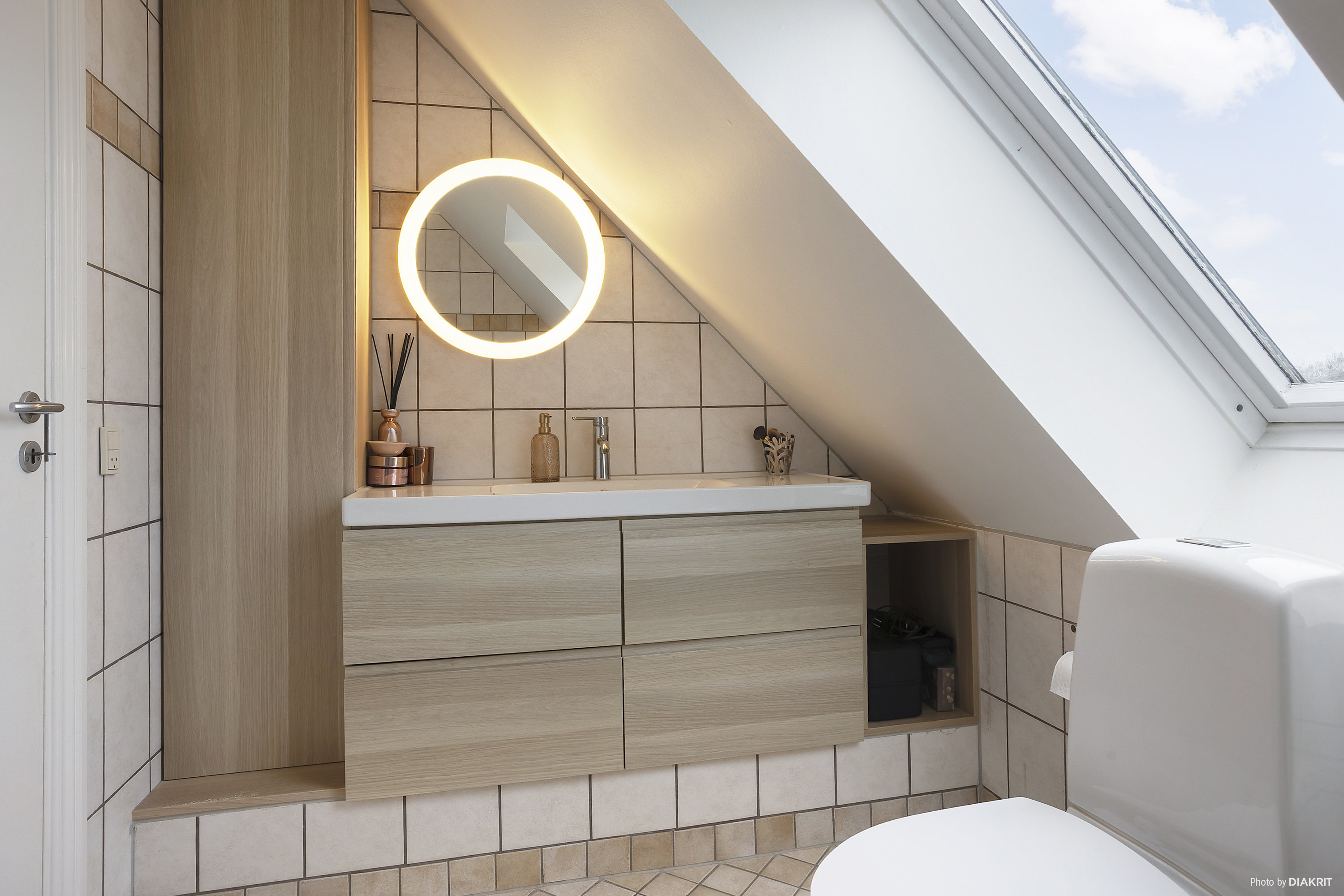 Fremhævet badeværelse billede i fuldskærmstilstand. Billede af Søkrogen 125, 8300 Odder