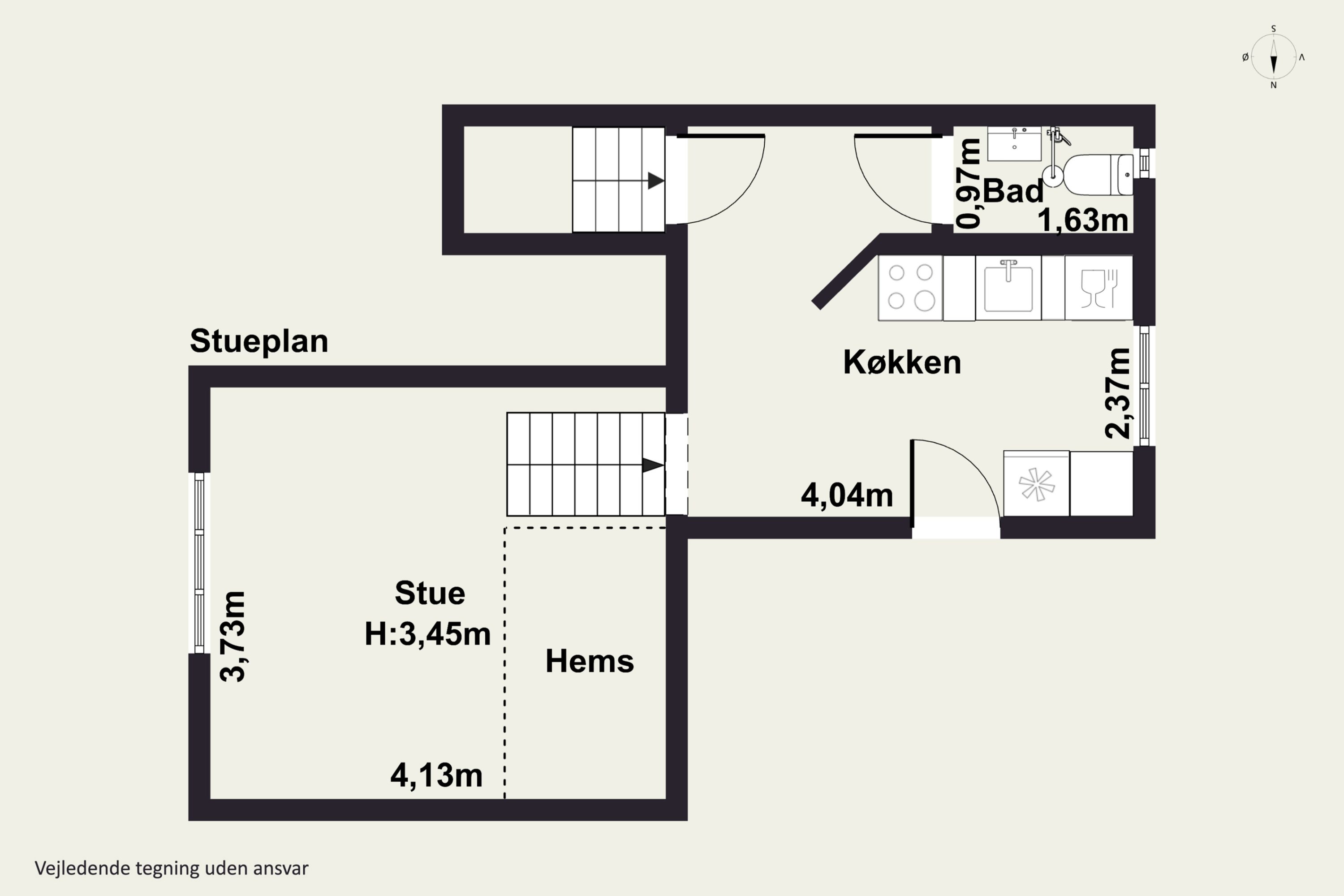 Plantegninger billede af Messinavej 12, st.. th., 2300 København S