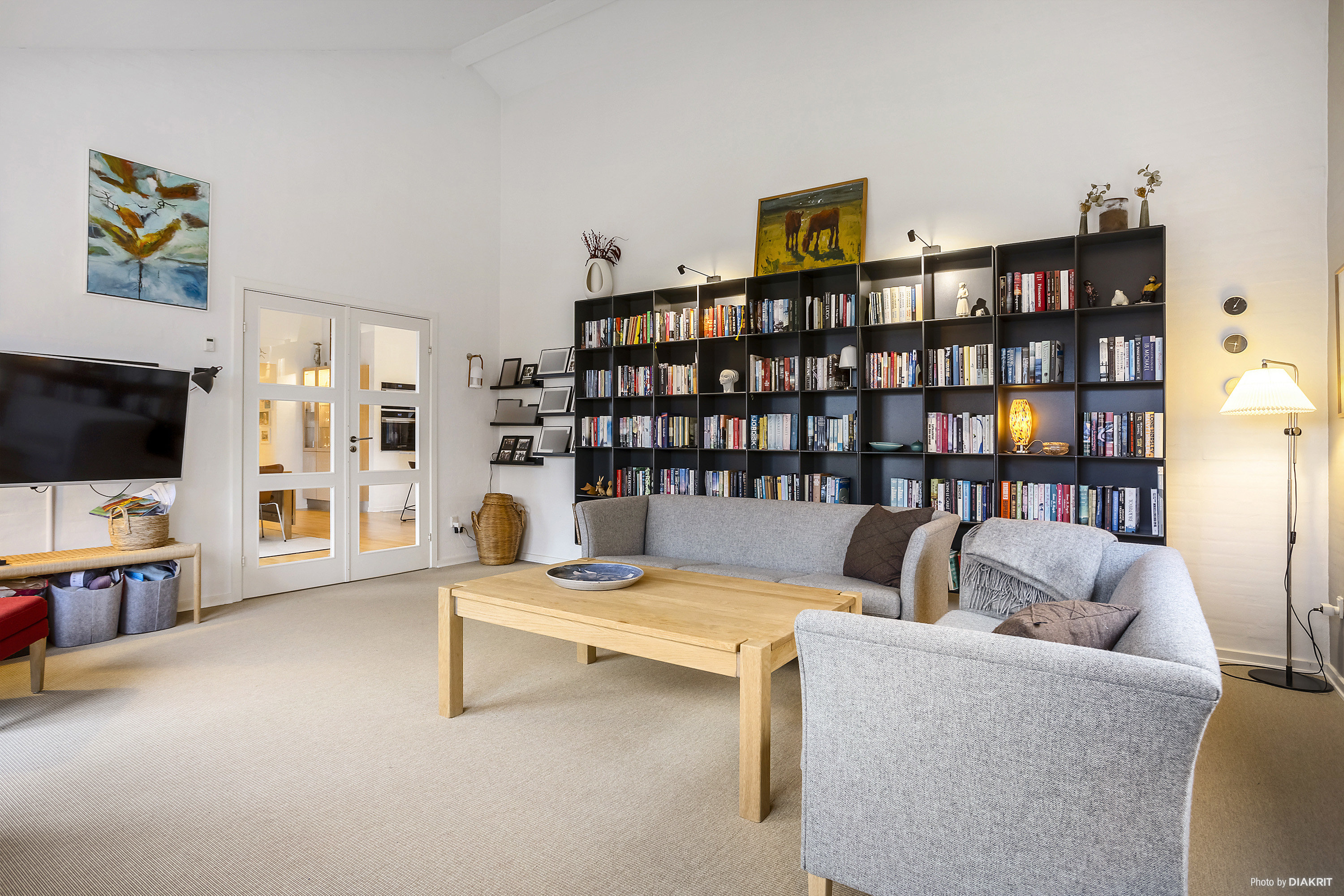 Fremhævet stue billede i fuldskærmstilstand. Billede af Røddalsminde 61, 8300 Odder