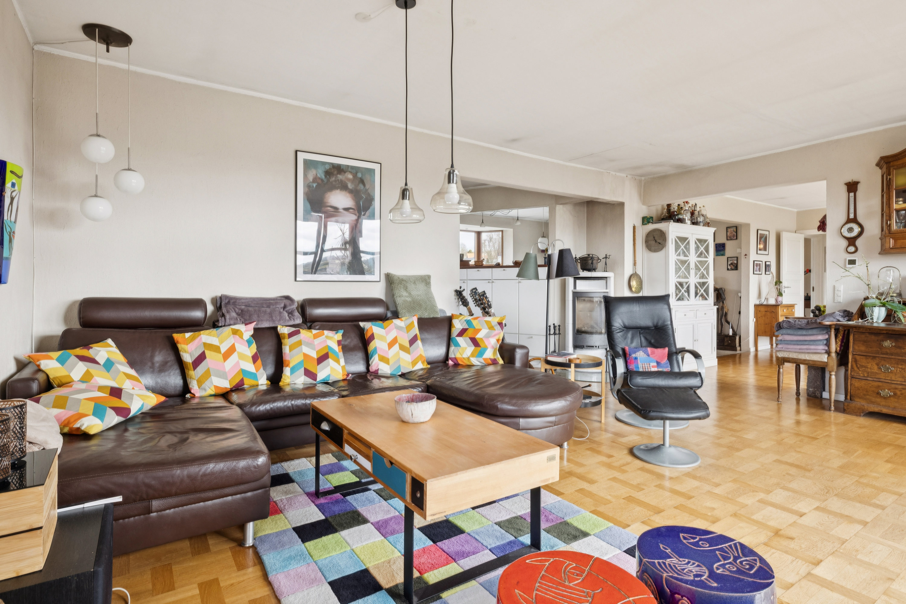 Fremhævet stue billede i fuldskærmstilstand. Billede af Hovedgaden 2, Vejrumbro, 8830 Tjele