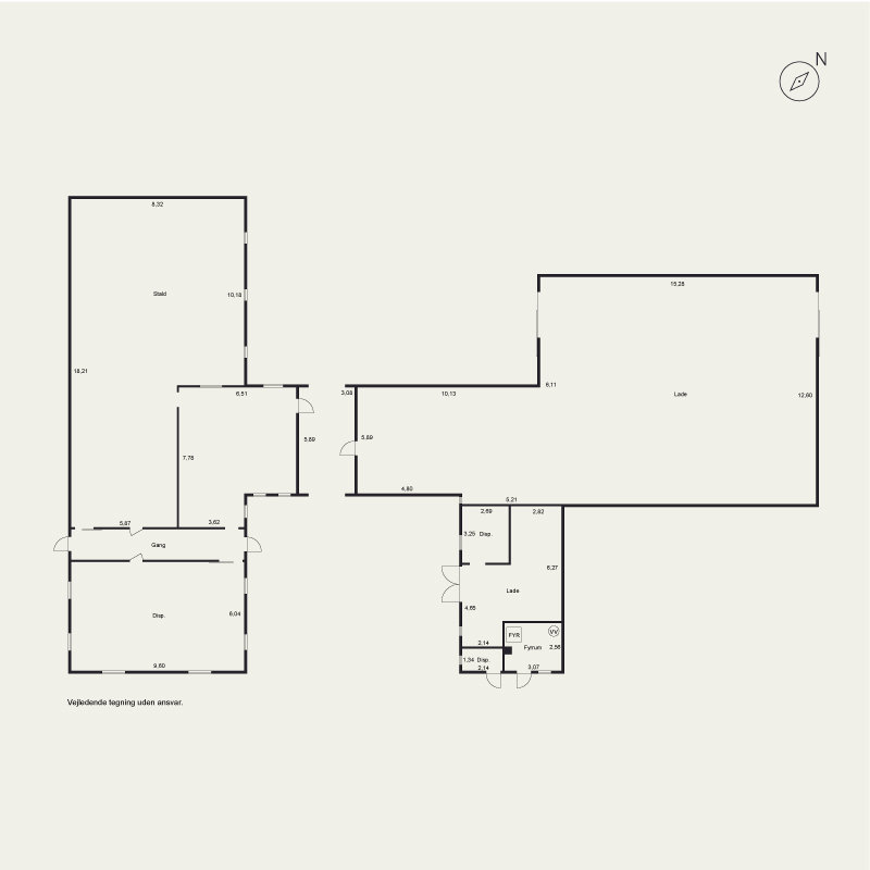 Plantegninger billede af Gryderupvej 169, Gryderup, 4242 Boeslunde