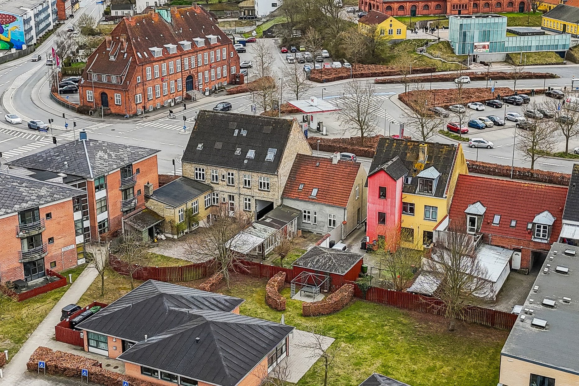 Fremhævet luftfoto billede i fuldskærmstilstand. Billede af Farimagsvej 11, 4700 Næstved