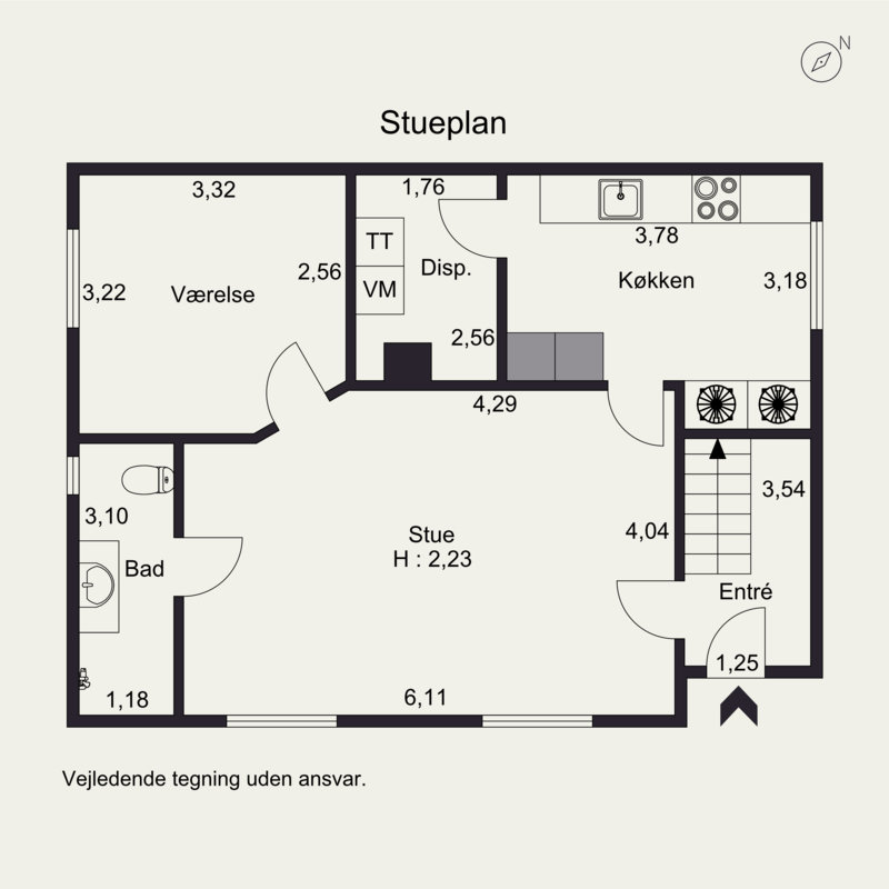 Plantegninger billede af Gildegade Gang 2, 6200 Aabenraa