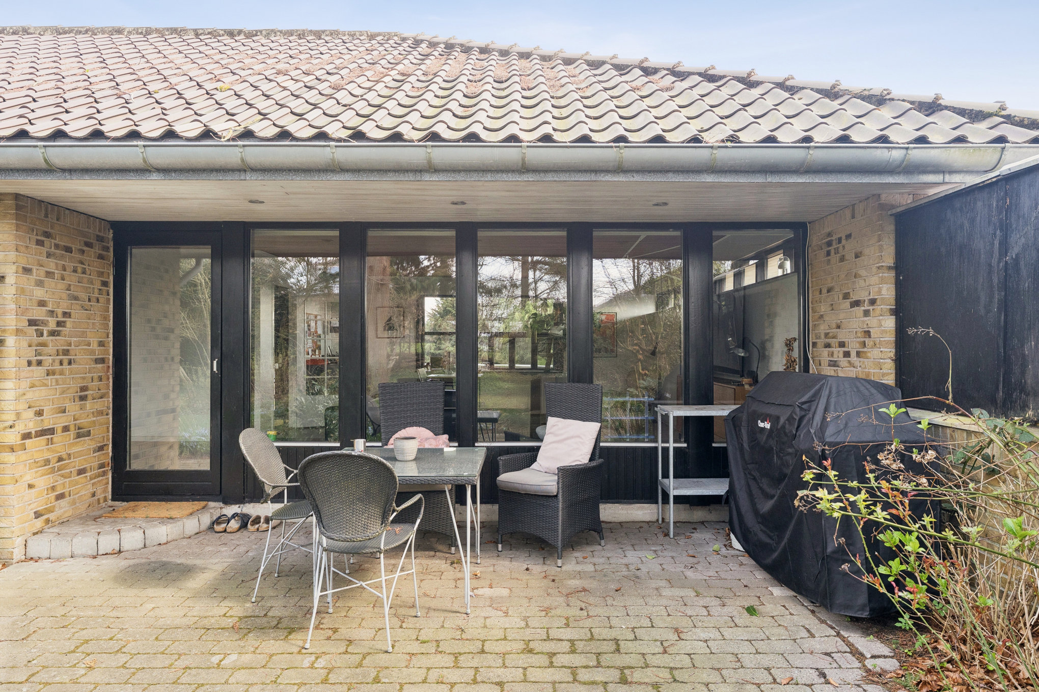 Fremhævet terrasse billede i fuldskærmstilstand. Billede af Blåregnvej 25, 8930 Randers NØ