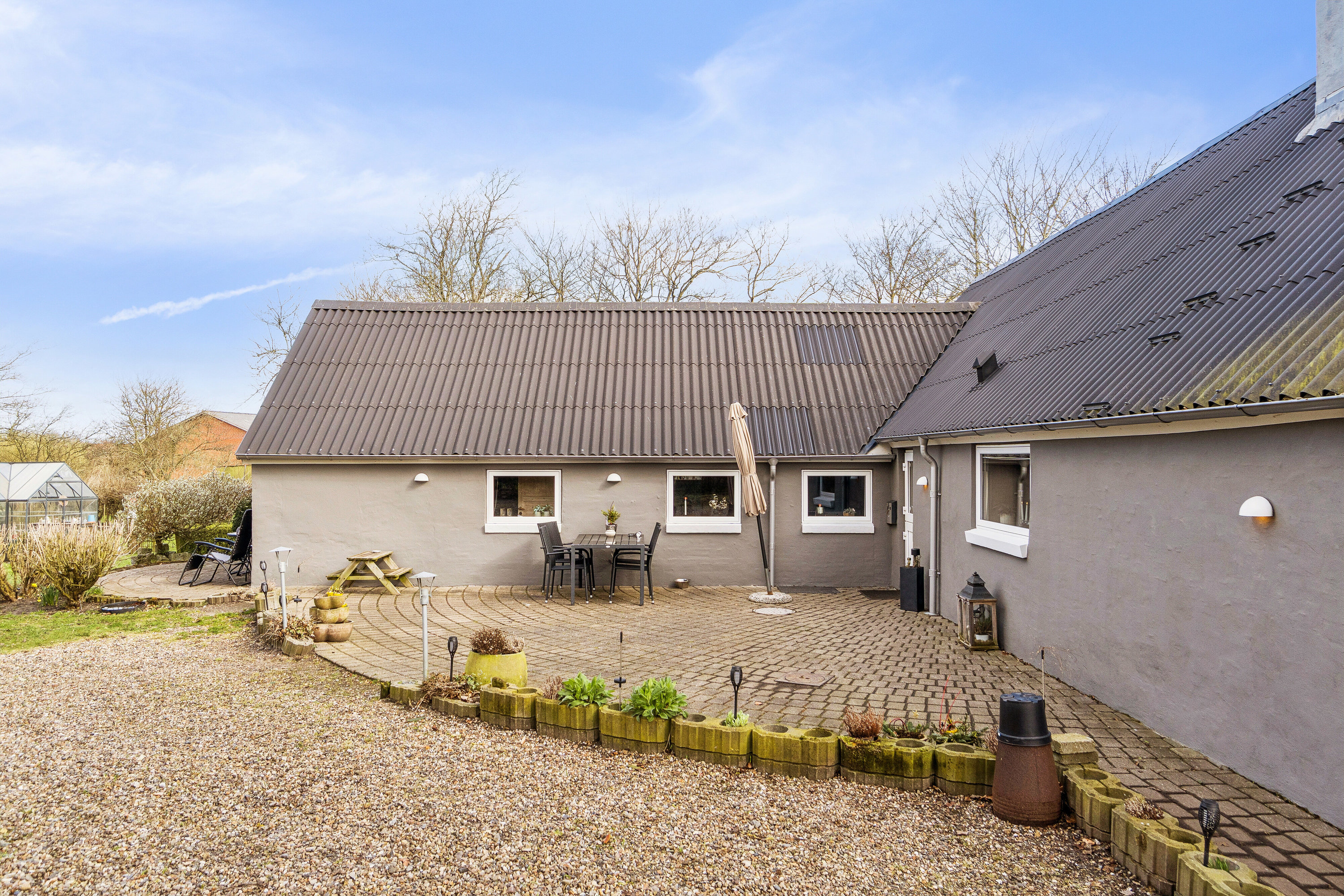 Fremhævet set fra haven billede i fuldskærmstilstand. Billede af Søndergade 56, 7760 Hurup Thy