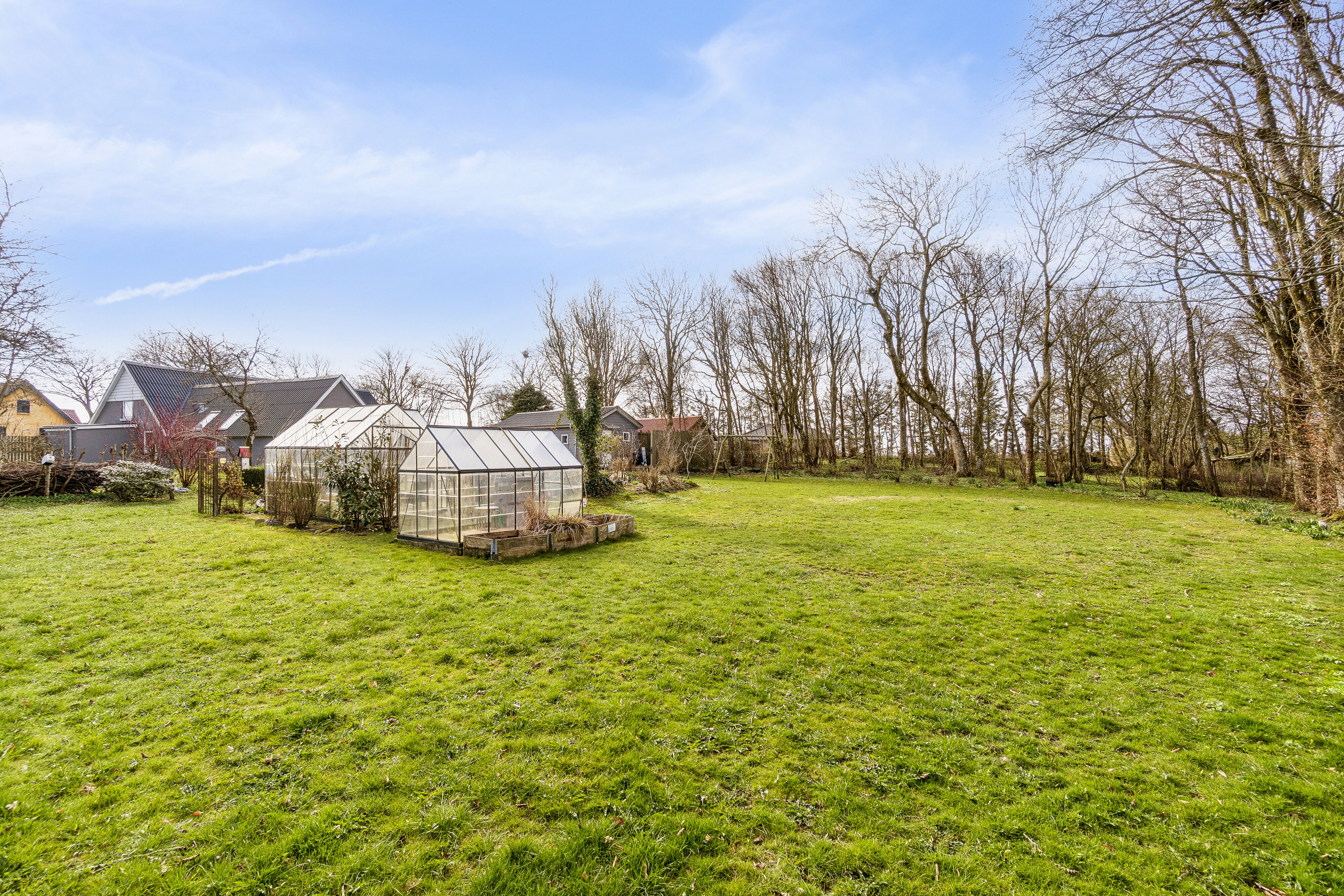 Fremhævet set fra haven billede i fuldskærmstilstand. Billede af Søndergade 56, 7760 Hurup Thy