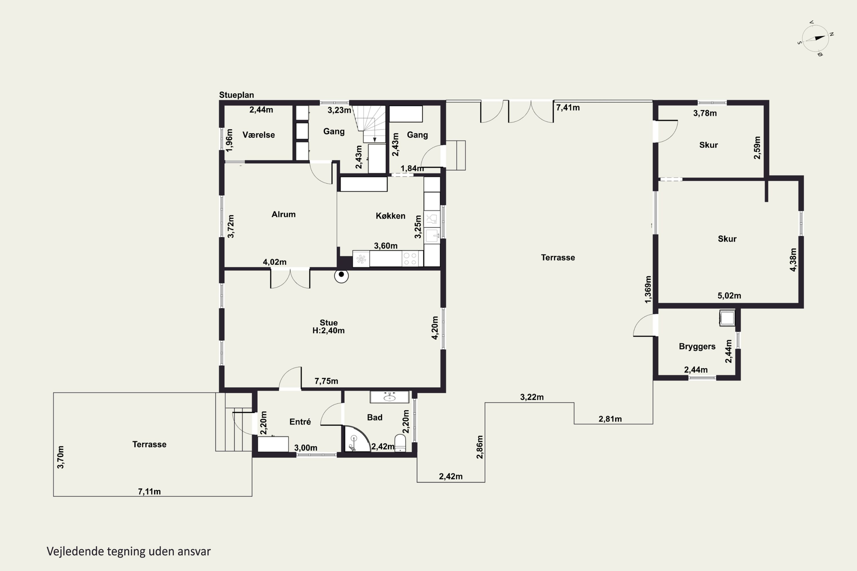 Plantegninger billede af Stationsvej 6, 4241 Vemmelev