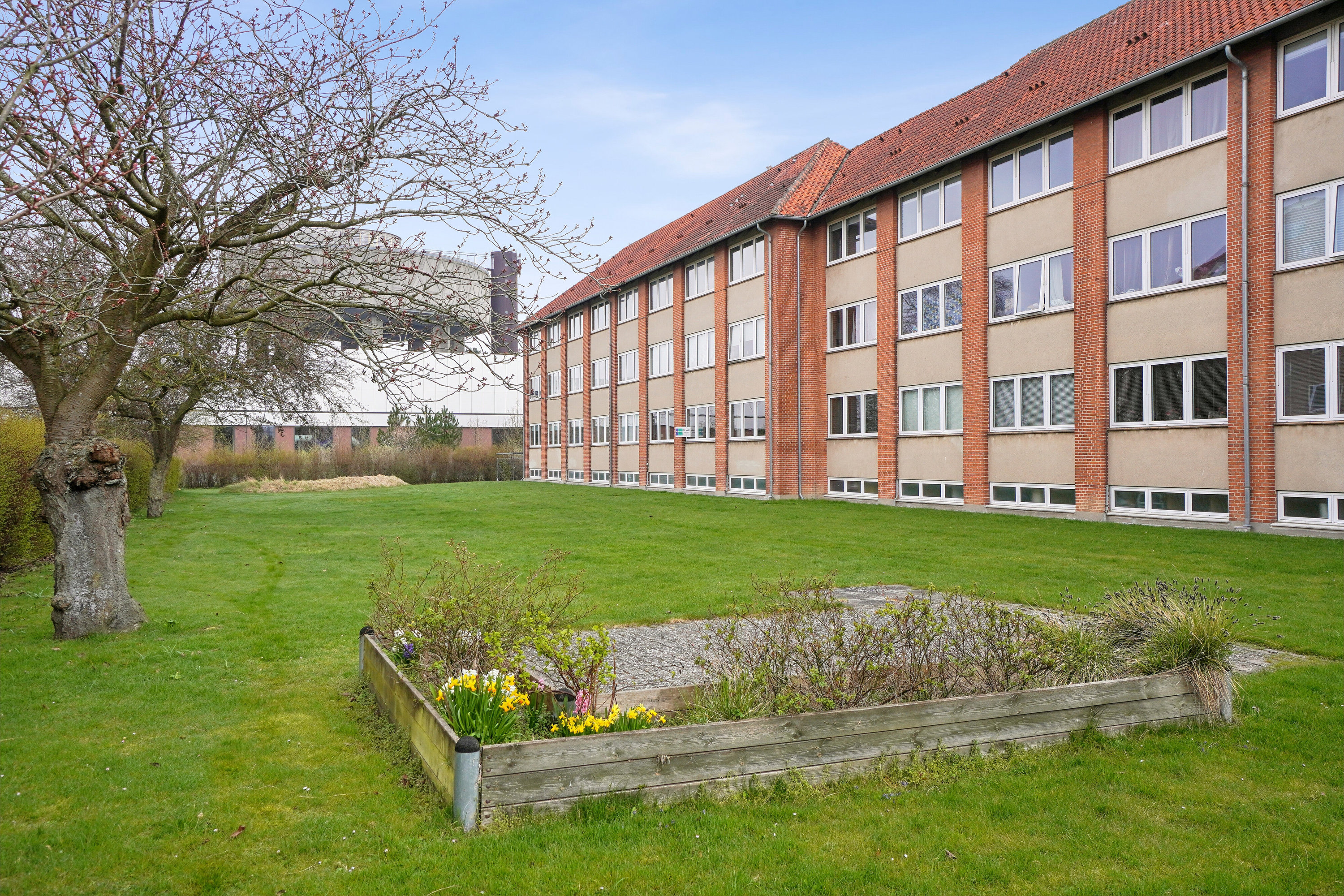 Fremhævet gårdmiljø billede i fuldskærmstilstand. Billede af Gyvelvej 13, st.. mf., 4000 Roskilde