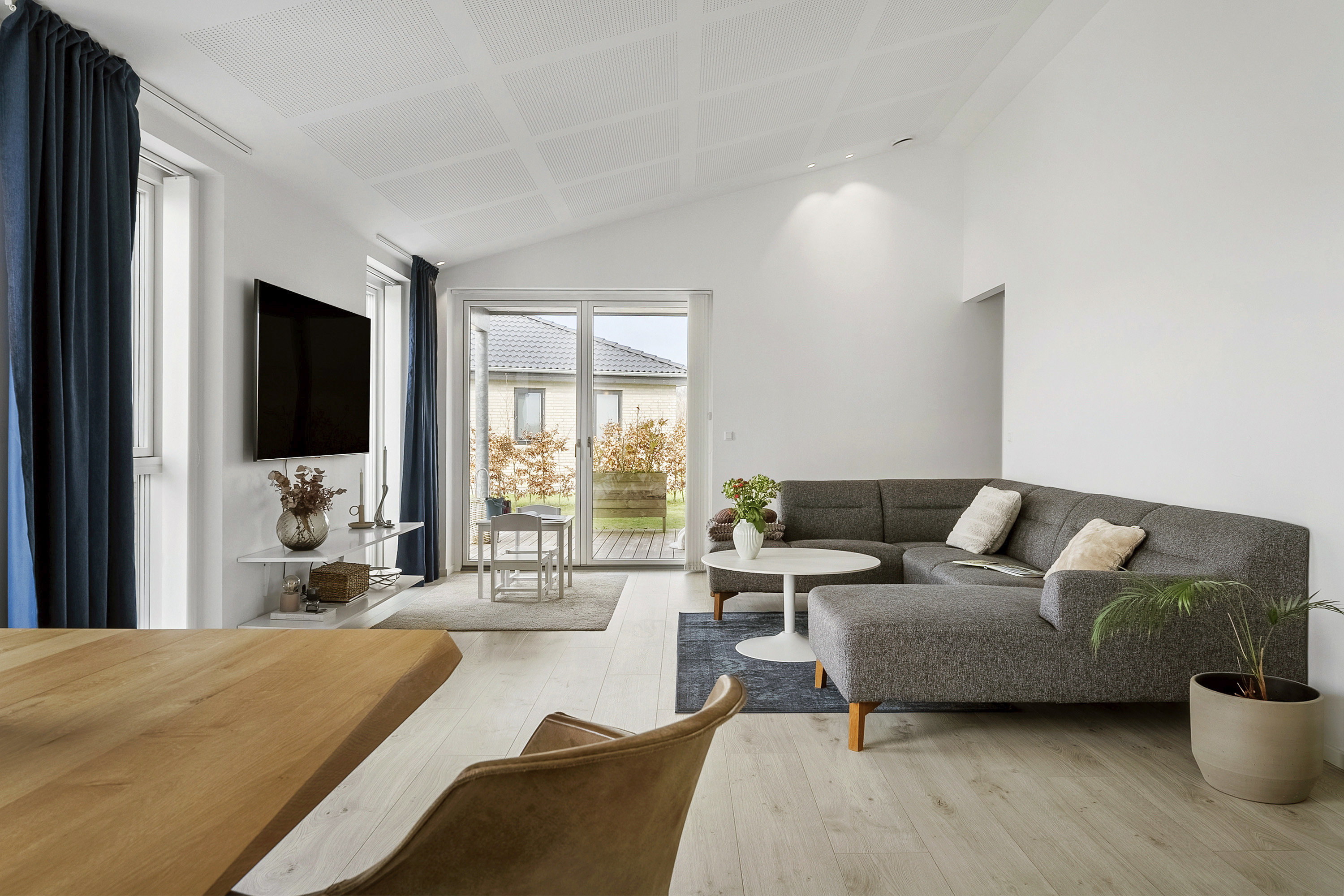 Fremhævet stue billede i fuldskærmstilstand. Billede af Bjørnshave 8, 8700 Horsens