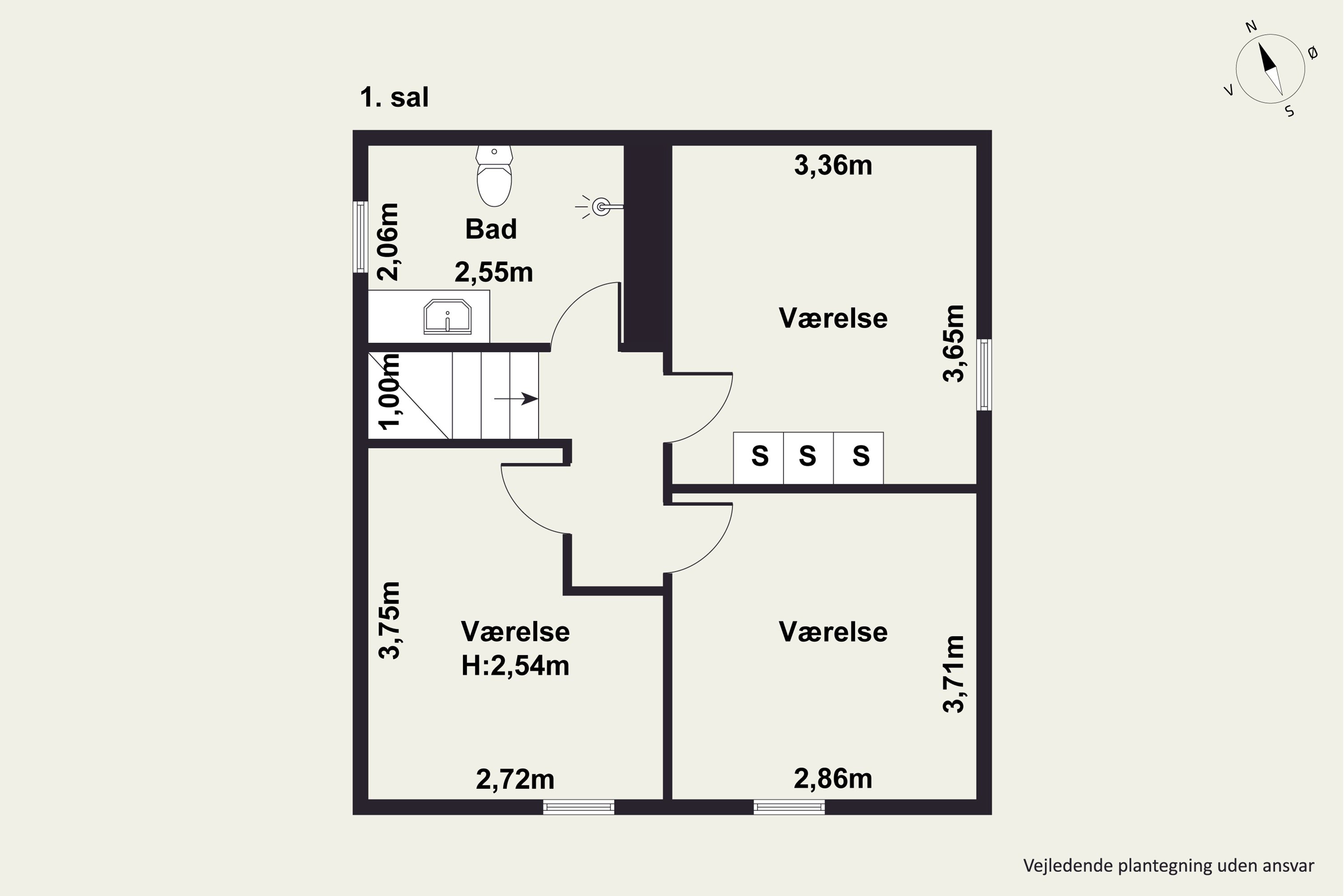 Plantegninger billede af Kornbakken 7, 9400 Nørresundby