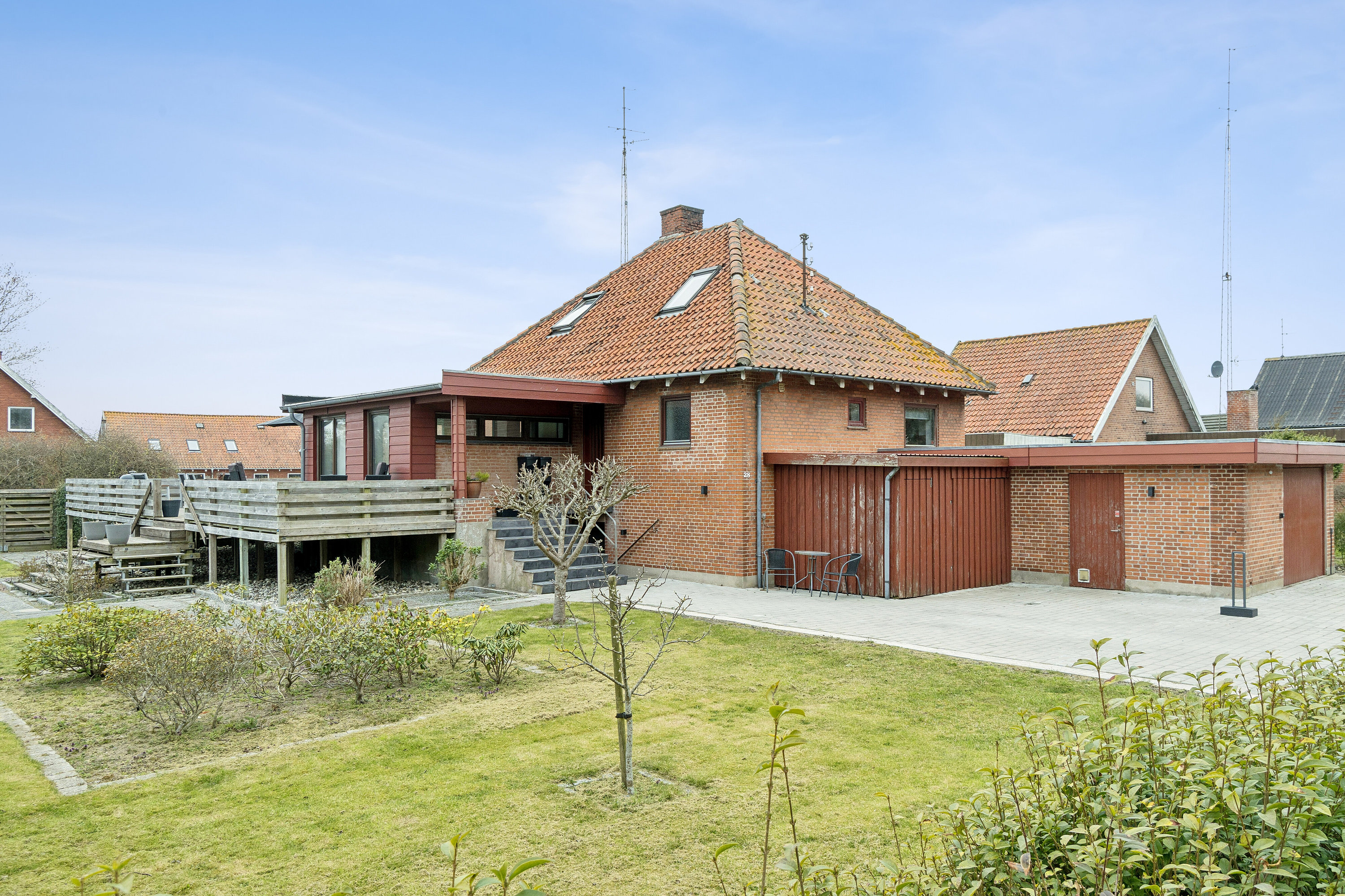 Fremhævet set fra haven billede i fuldskærmstilstand. Billede af Maagevej 28, 4760 Vordingborg