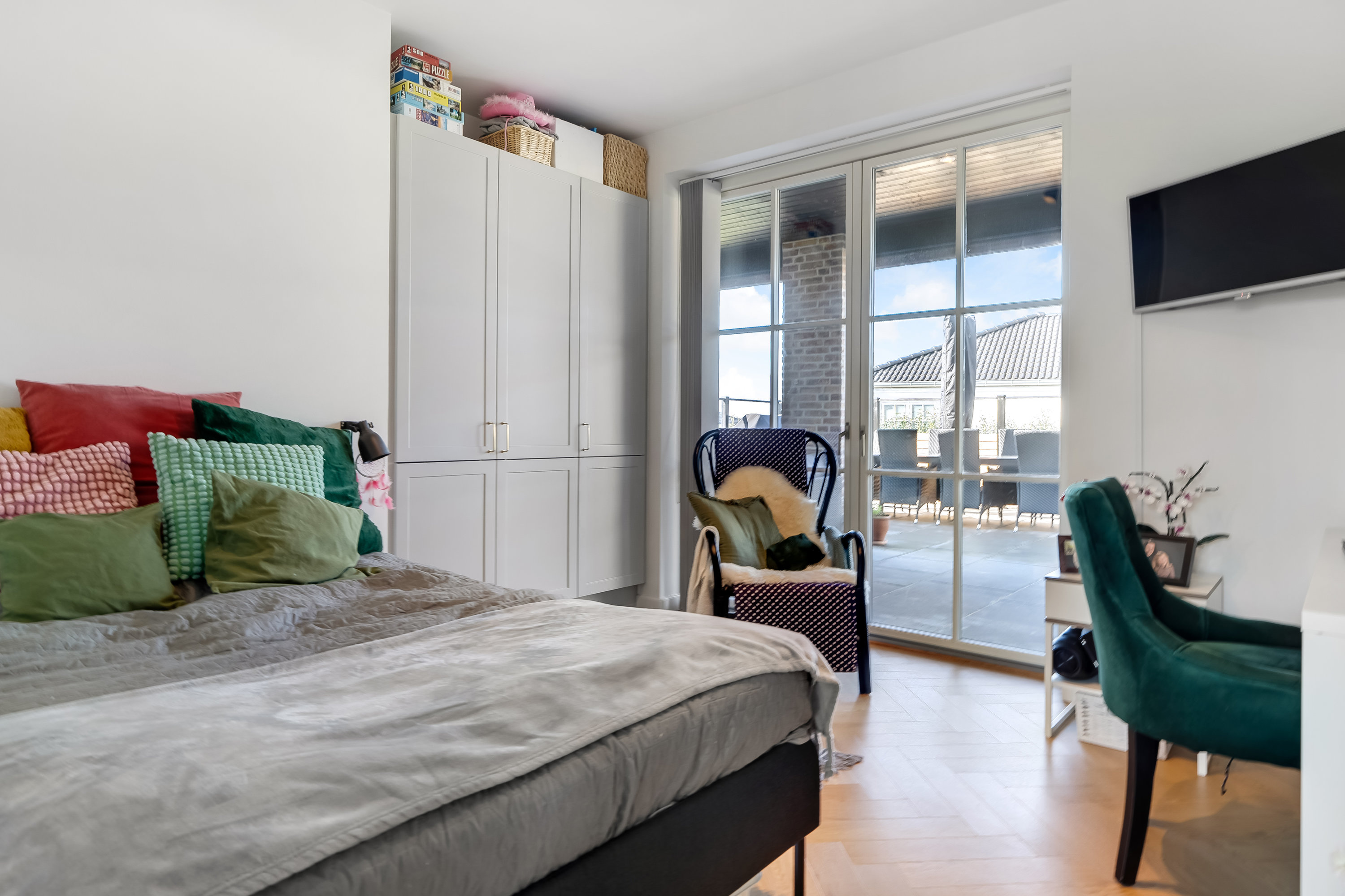 Fremhævet soveværelse billede i fuldskærmstilstand. Billede af Dyreengen 28, 3320 Skævinge