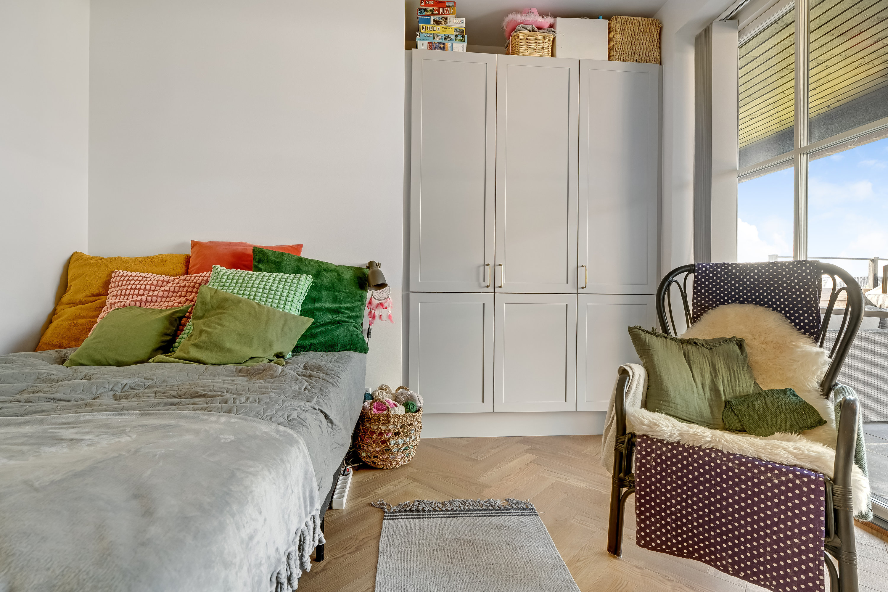 Fremhævet soveværelse billede i fuldskærmstilstand. Billede af Dyreengen 28, 3320 Skævinge