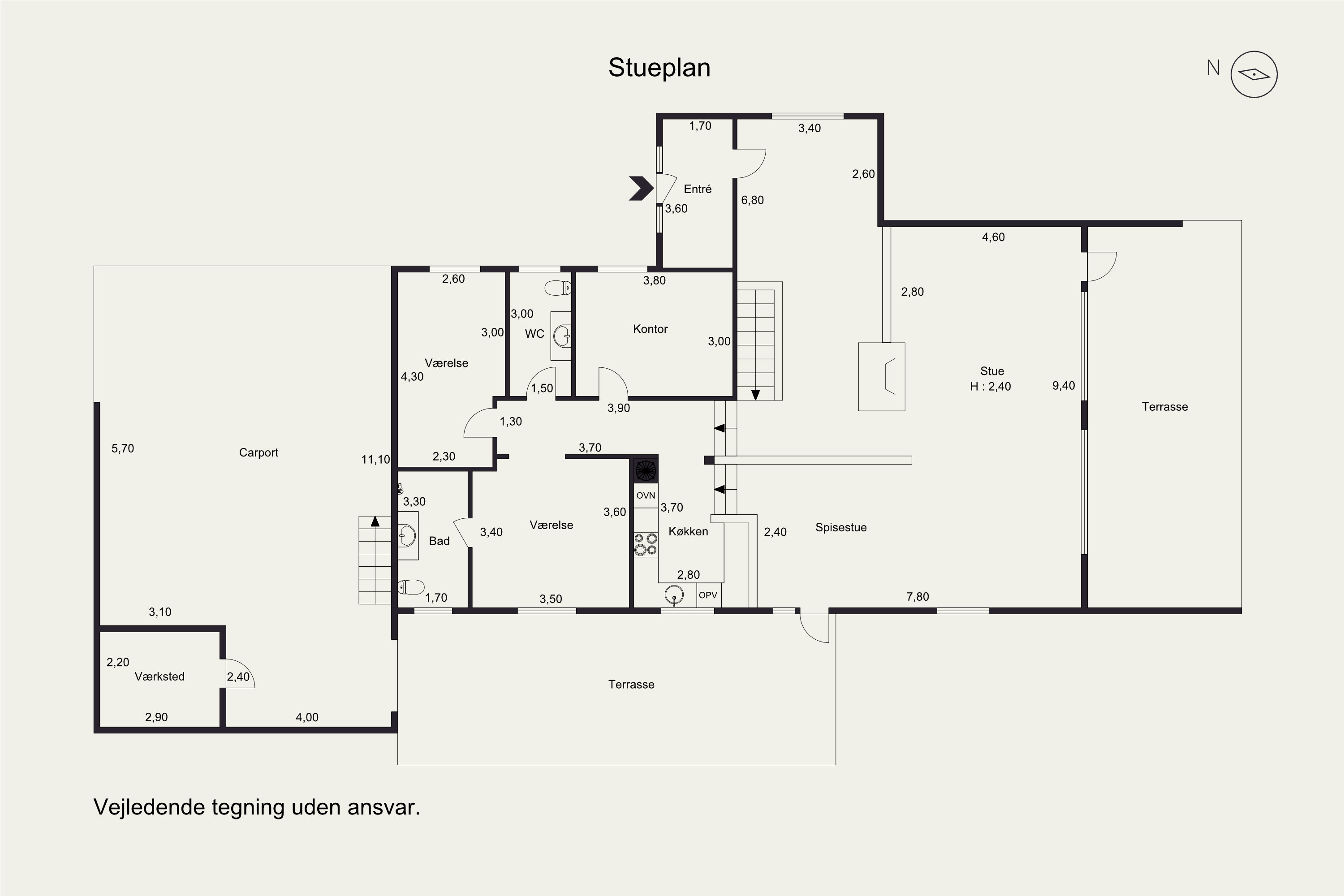 Plantegninger billede af Krügersvej 48, Sanddal, 7000 Fredericia