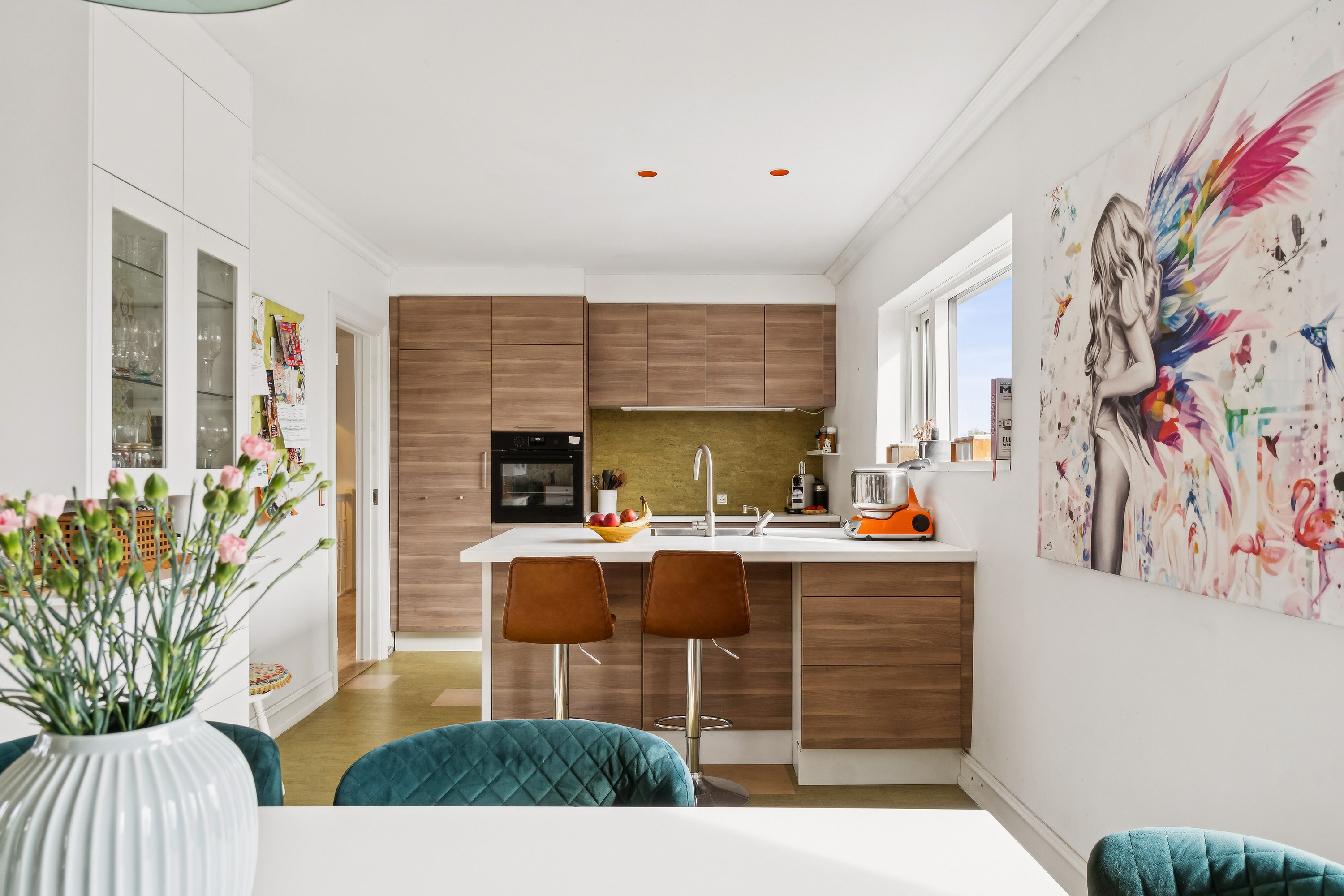 Fremhævet spisestue billede i fuldskærmstilstand. Billede af Henry Heerups Vej 21, 2610 Rødovre