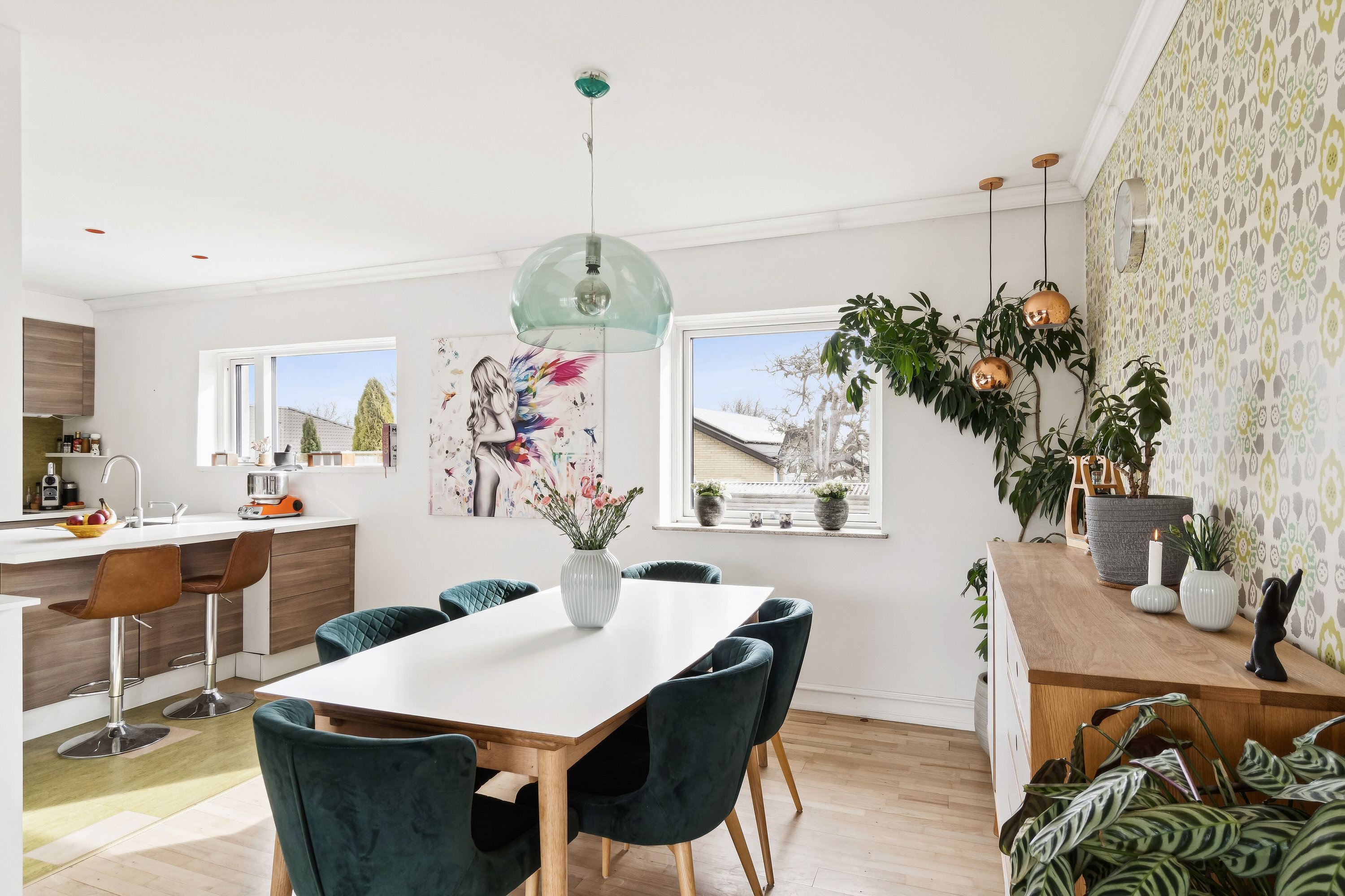 Fremhævet spisestue billede i fuldskærmstilstand. Billede af Henry Heerups Vej 21, 2610 Rødovre