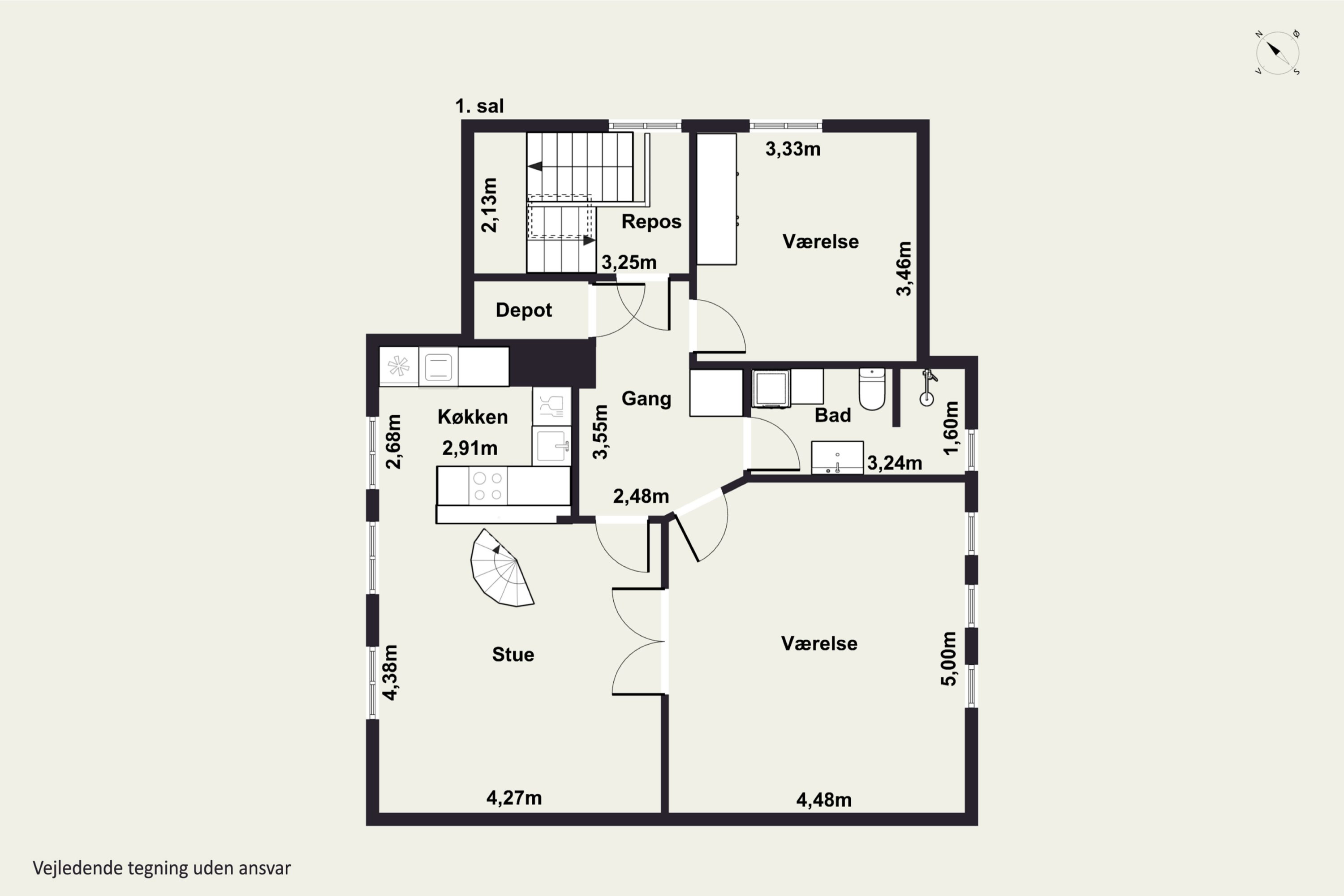 Plantegninger billede af Mariendals Alle 23, 4200 Slagelse
