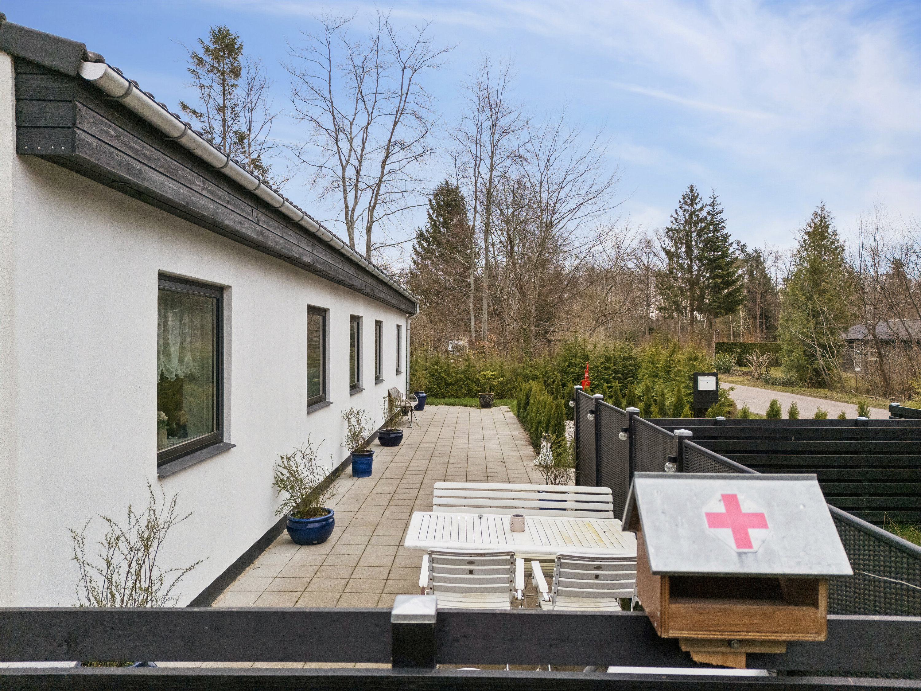 Fremhævet terrasse billede i fuldskærmstilstand. Billede af Næsdal 14, Lammefjorden, 4550 Asnæs