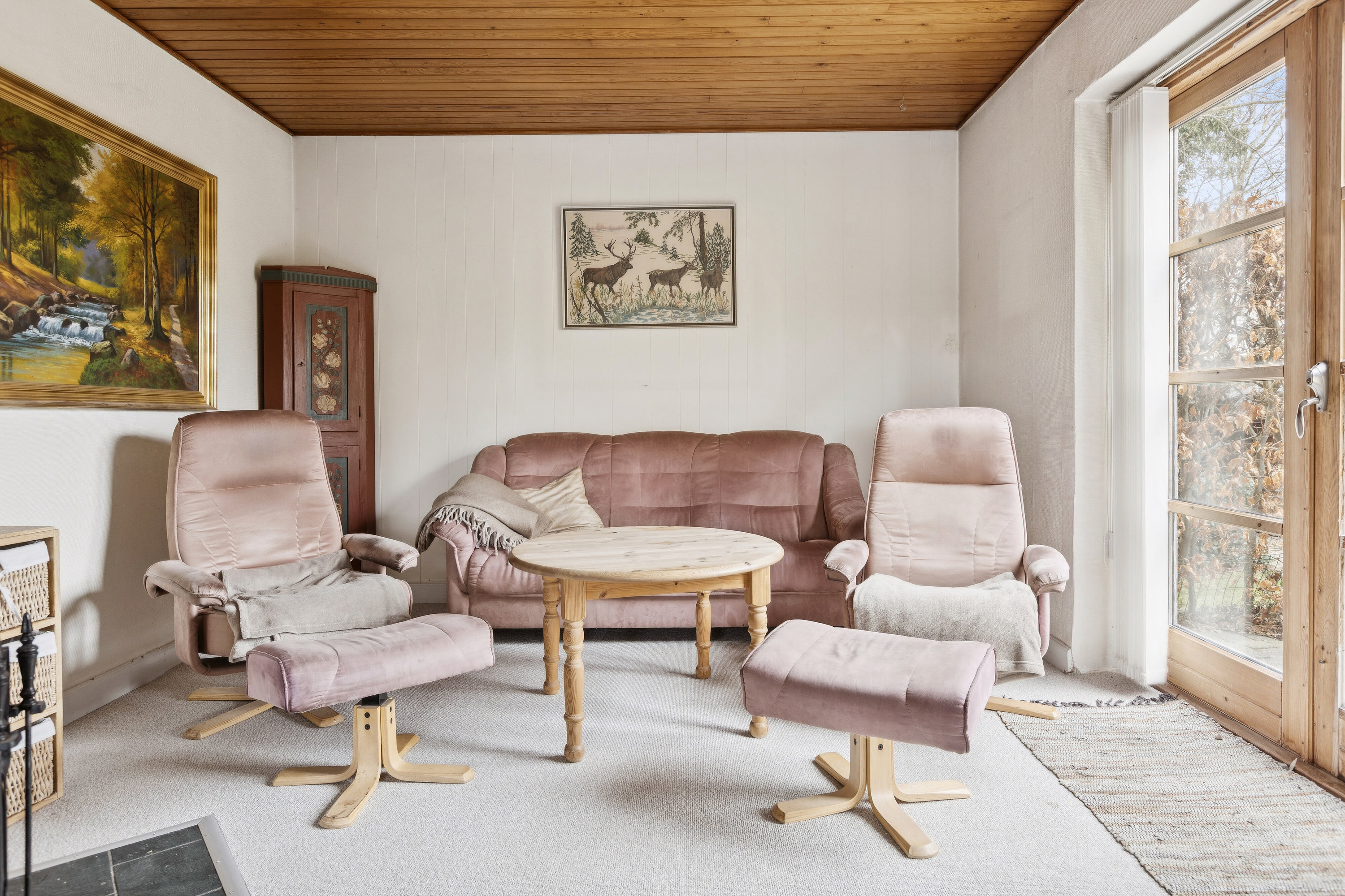 Fremhævet stue billede i fuldskærmstilstand. Billede af Sanderhusvej 6, Freerslev, 4690 Haslev