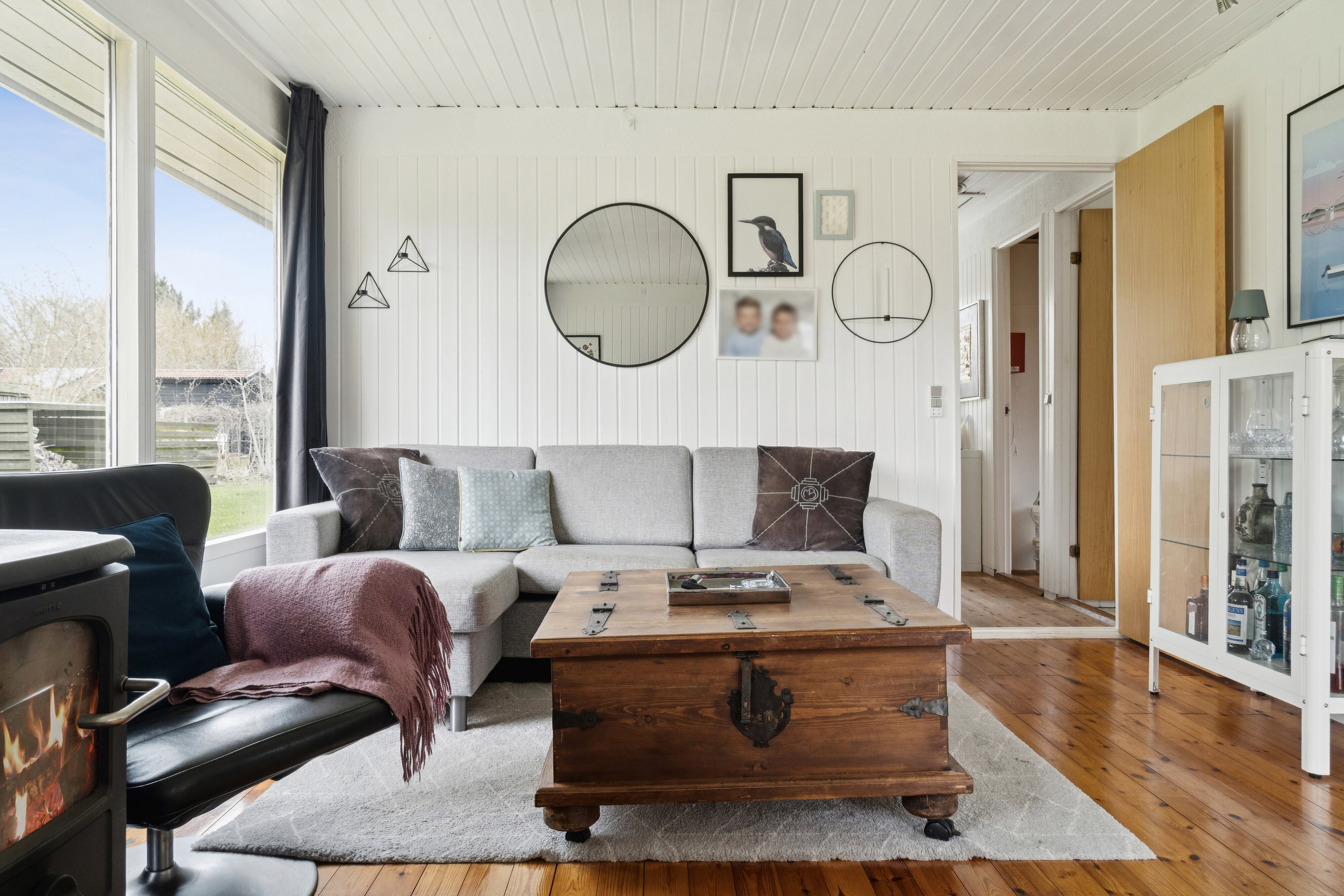 Fremhævet stue billede i fuldskærmstilstand. Billede af Skadevænget 41, Vellerup, 4050 Skibby