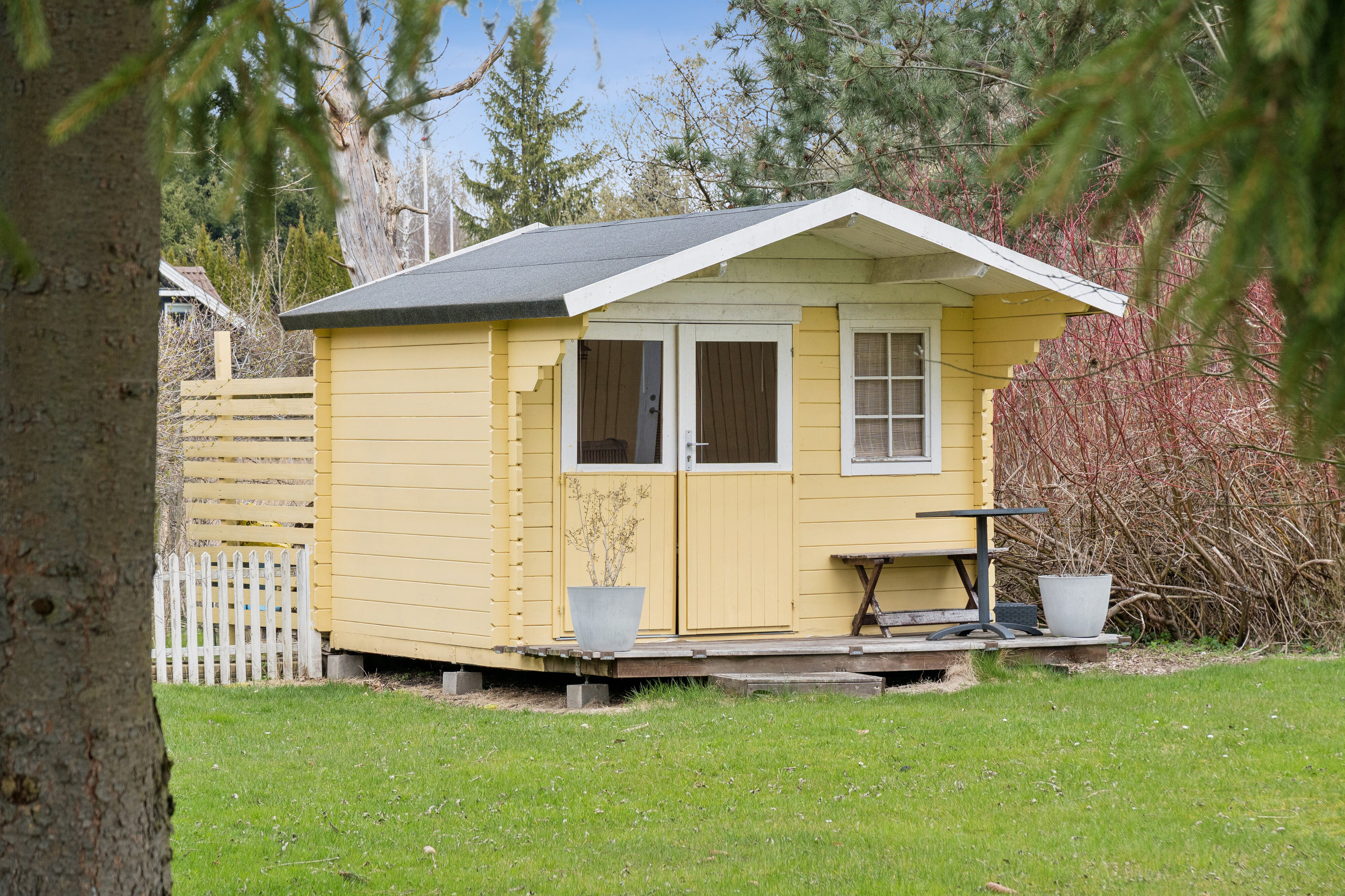 Fremhævet set fra haven billede i fuldskærmstilstand. Billede af Skadevænget 41, Vellerup, 4050 Skibby