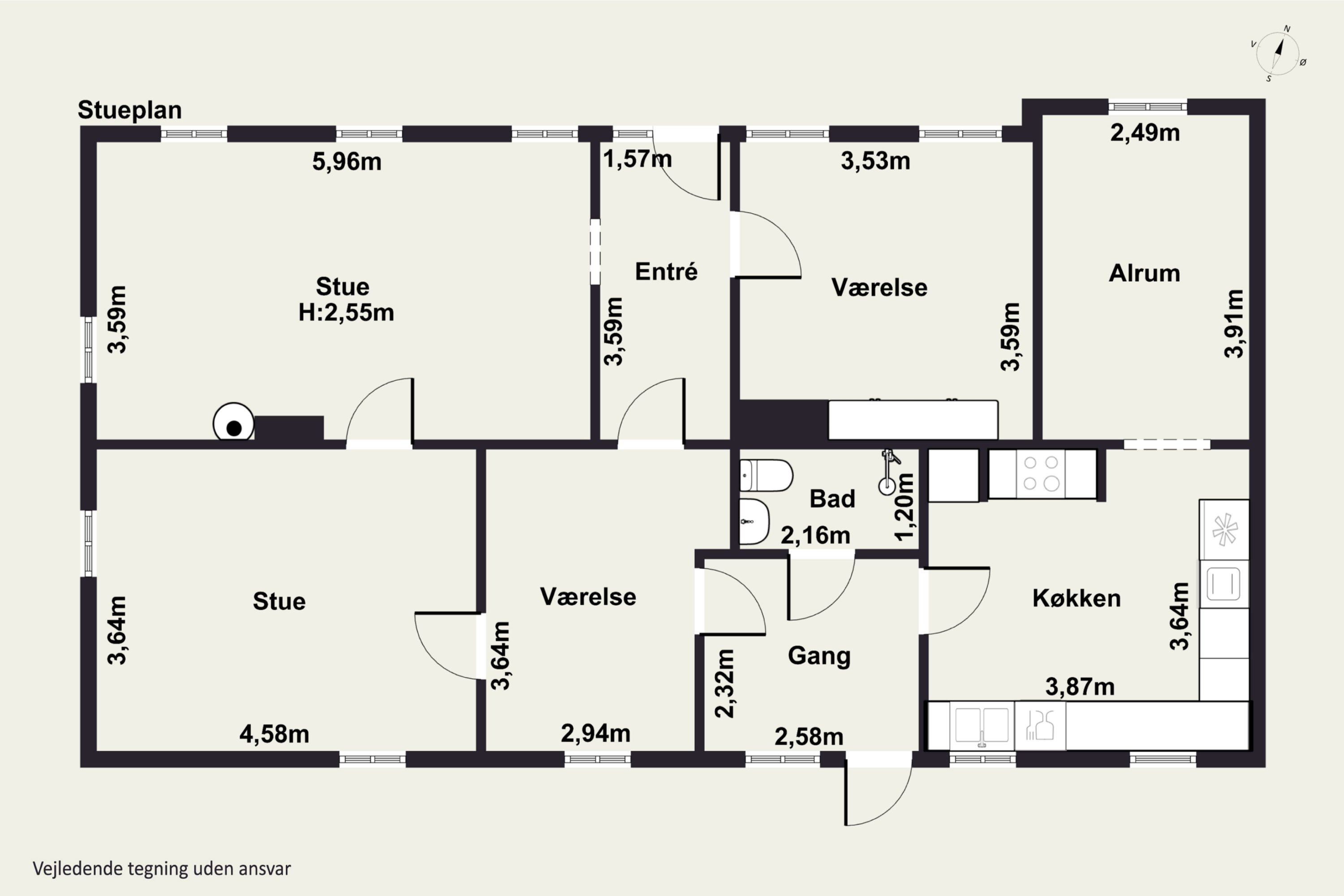Plantegninger billede af Boholtvej 11, Boholt, 5874 Hesselager